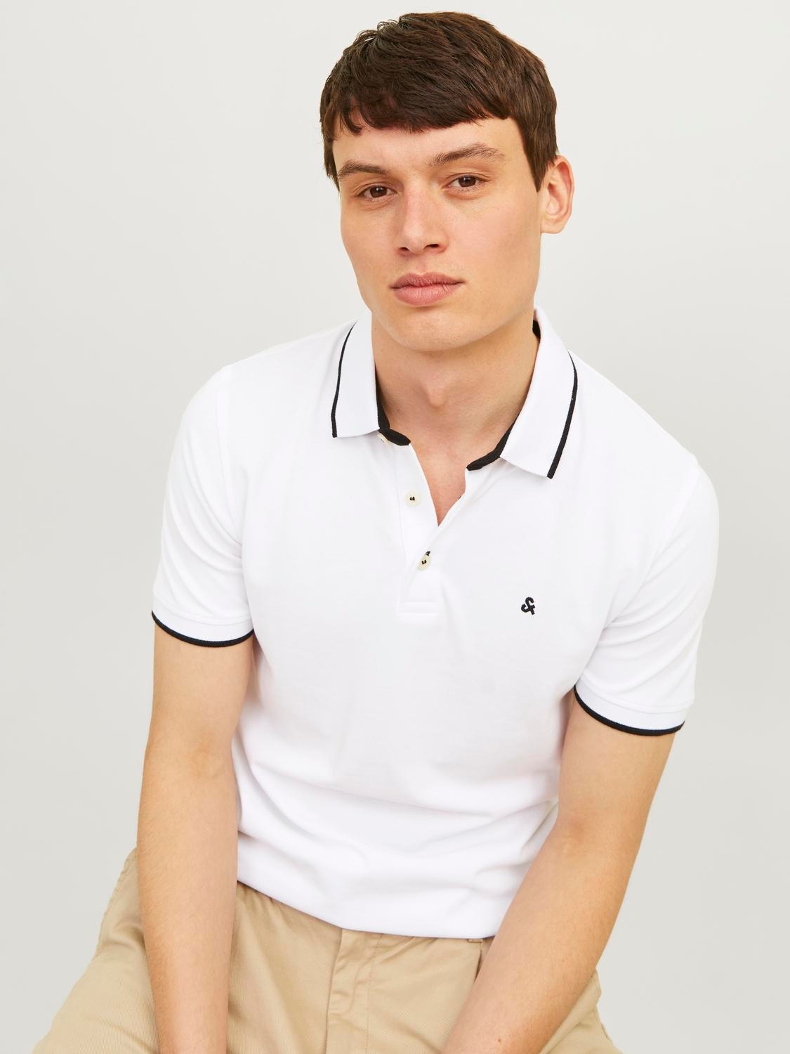 Jack & Jones Poloshirt »JJEPAULOS POLO SS 2PK MP NOOS«, (Packung, 2 tlg., 2er-Pack)