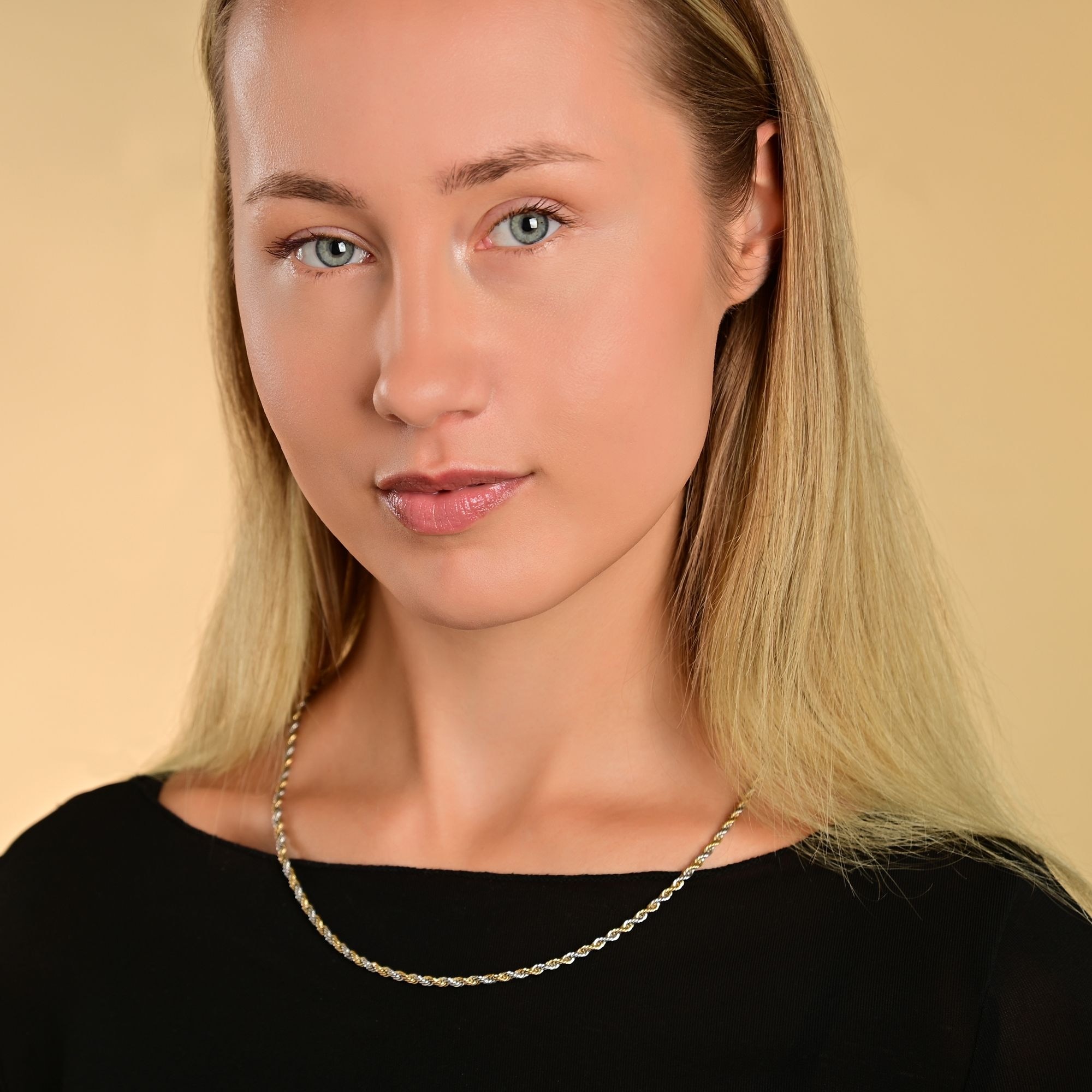 Adelia´s Gliederkette »Unisex Halskette ¿ Kordelkette aus Edelstahl 50 cm«