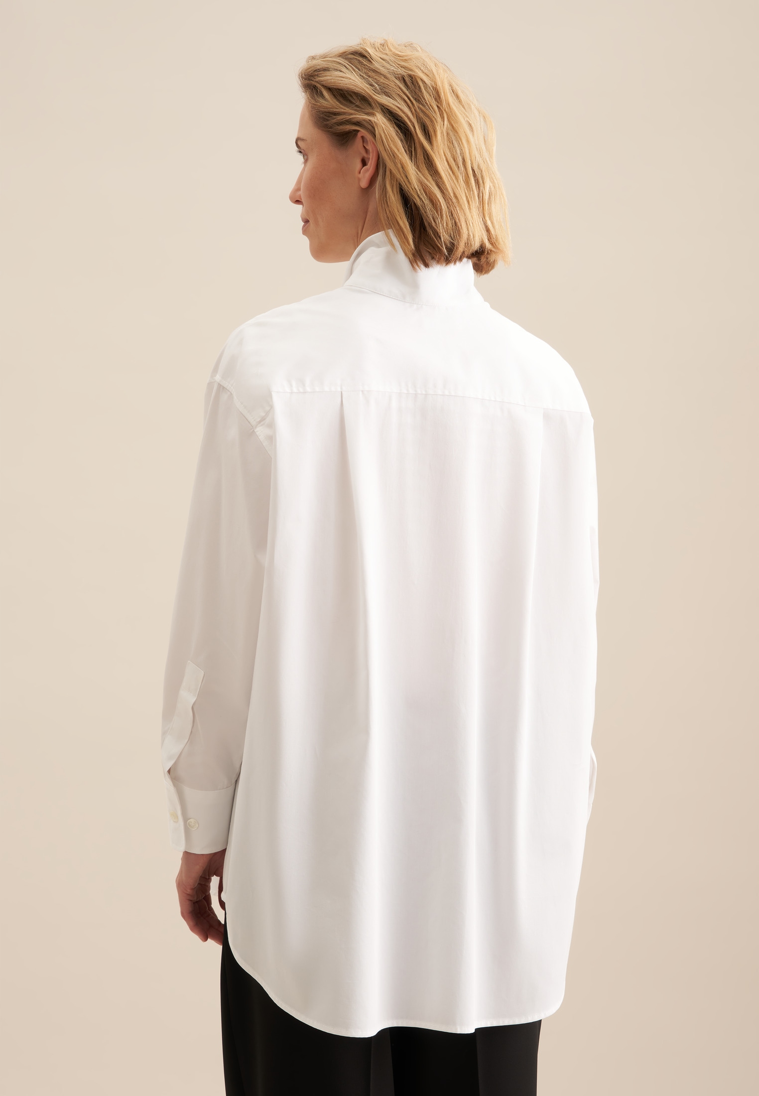 seidensticker Longbluse »Schwarze Rose«, Langarm Kragen Uni