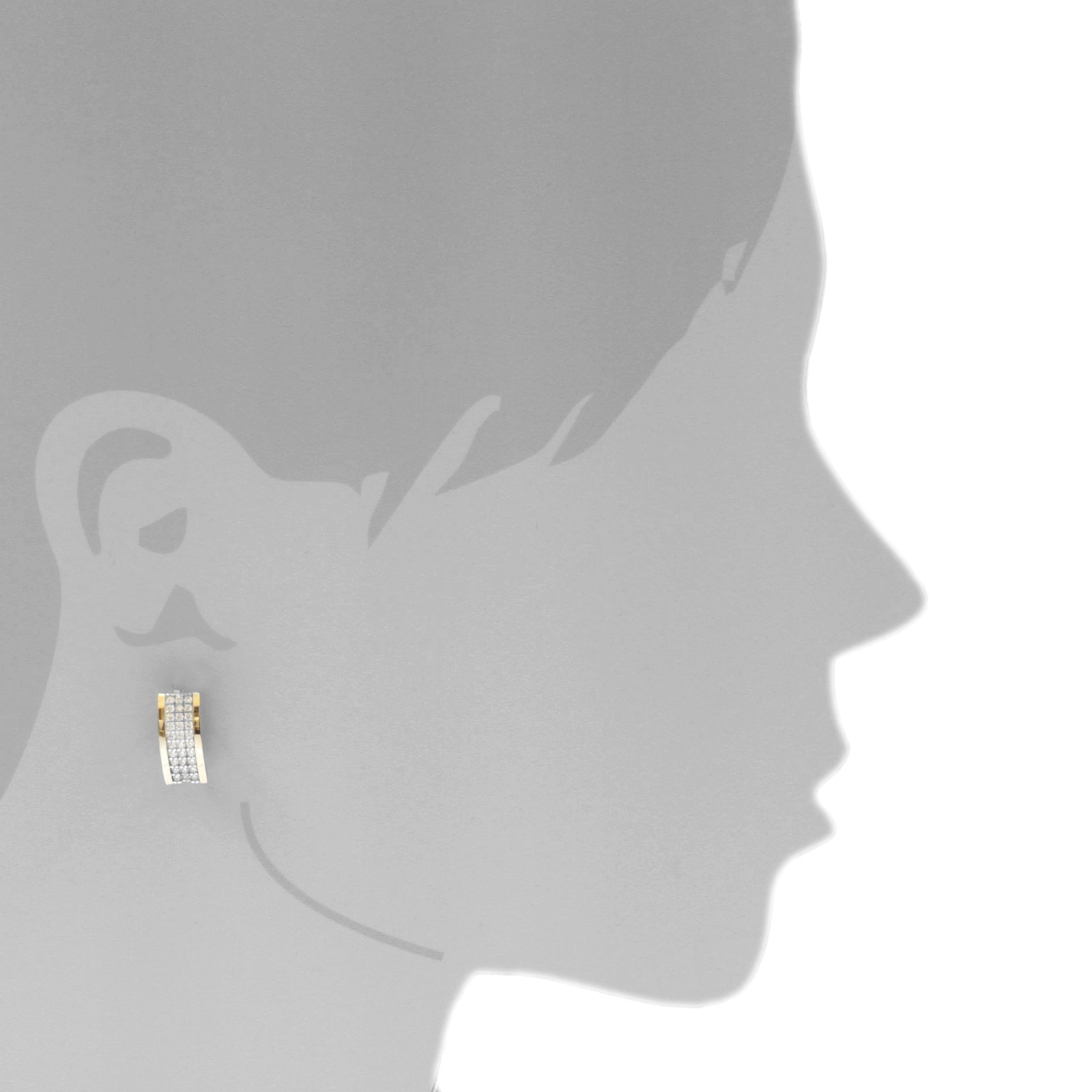 OSTSEE-SCHMUCK Paar Ohrstecker »- Sunny Exklusiv - Silber 925/000 & Gold 585/000 - Zirkonia«