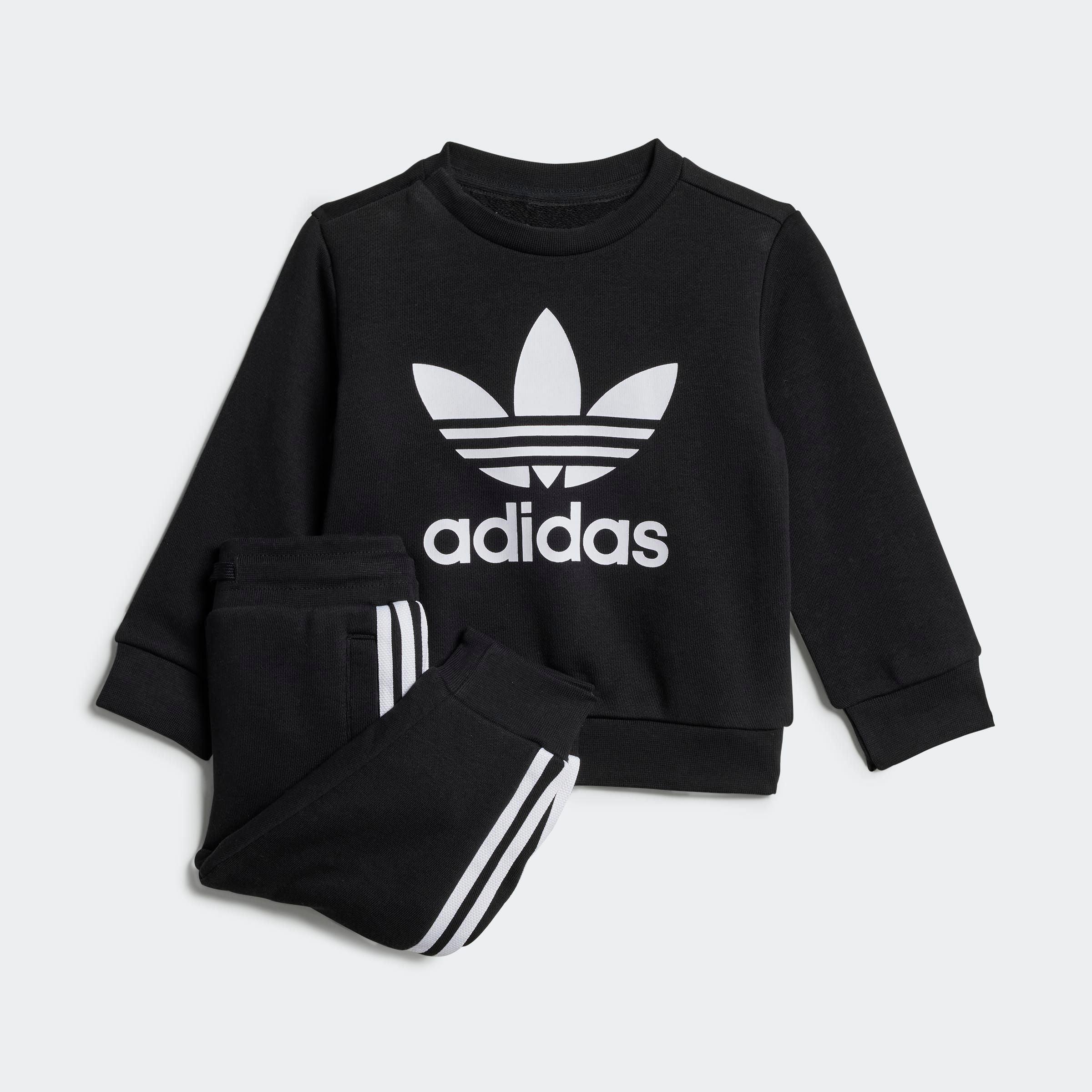 Adidas Originals Jogginganzug »CREW SET« 2 Stk. tlg. in schwarz, Größe 74