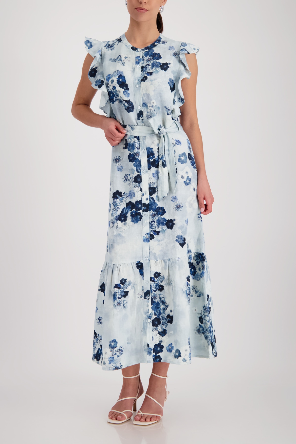 Monari Maxikleid Ohne Tasche Regular fit mit Volants