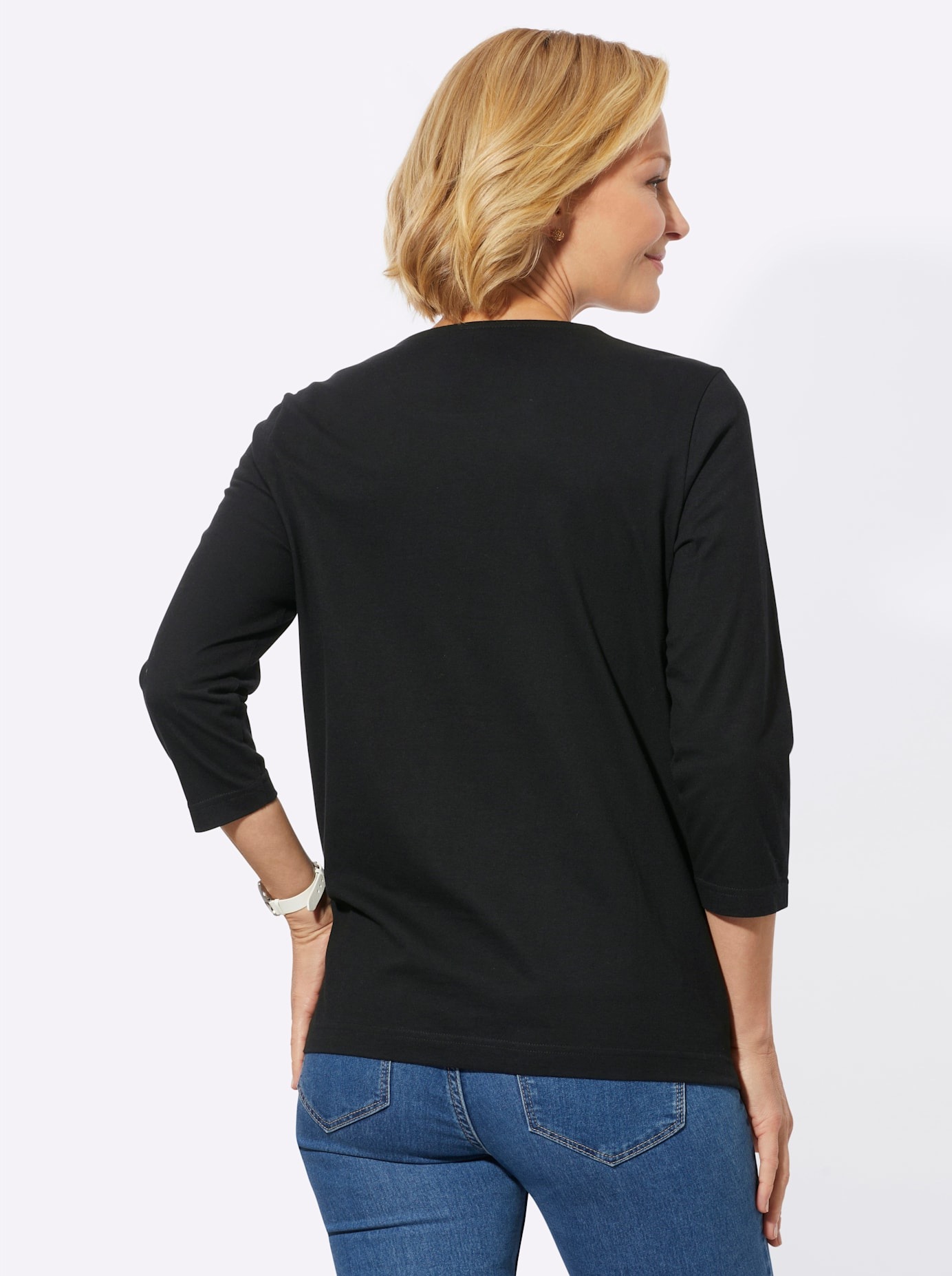 Classic Basics 3/4-Arm-Shirt »Rundhals-Shirt«, (1 tlg.)