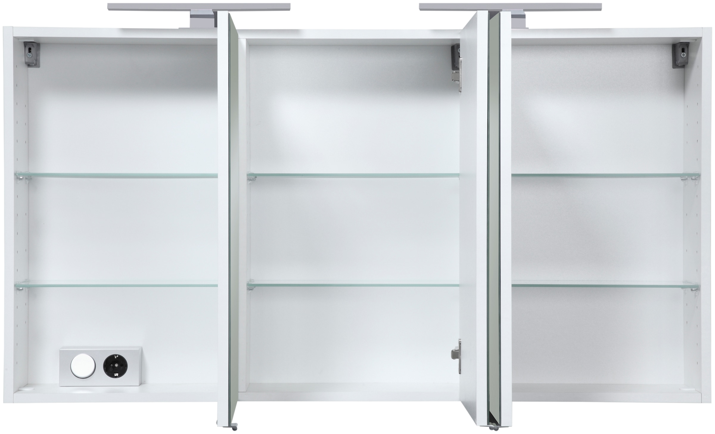 welltime Spiegelschrank »Malibu«, Breite 120 cm, mit Spiegeltüren und Softclose-Funktion