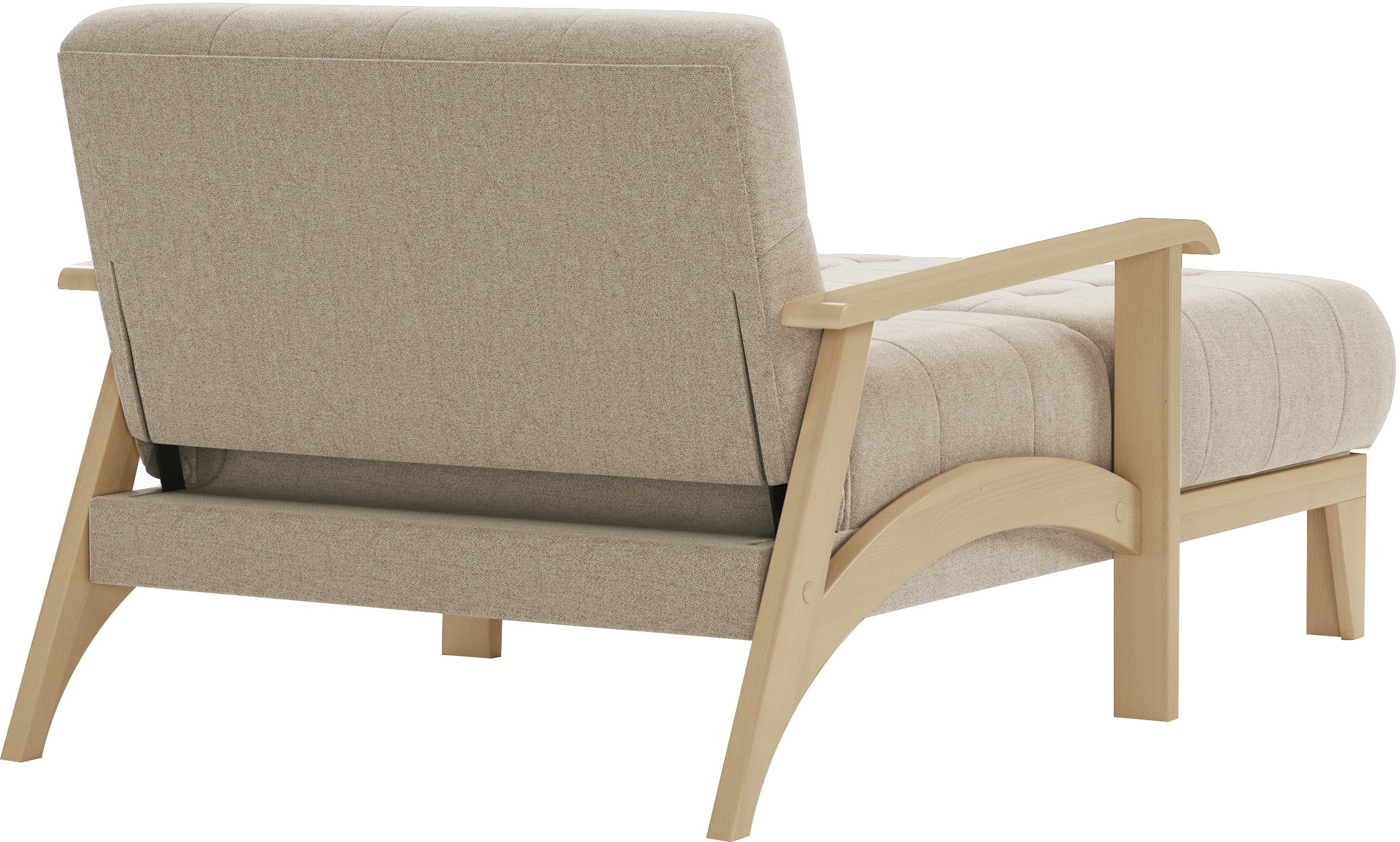 sit&more Recamiere »Billund«, Armlehnen aus Buchenholz in natur, verschiedene Bezüge und Farben