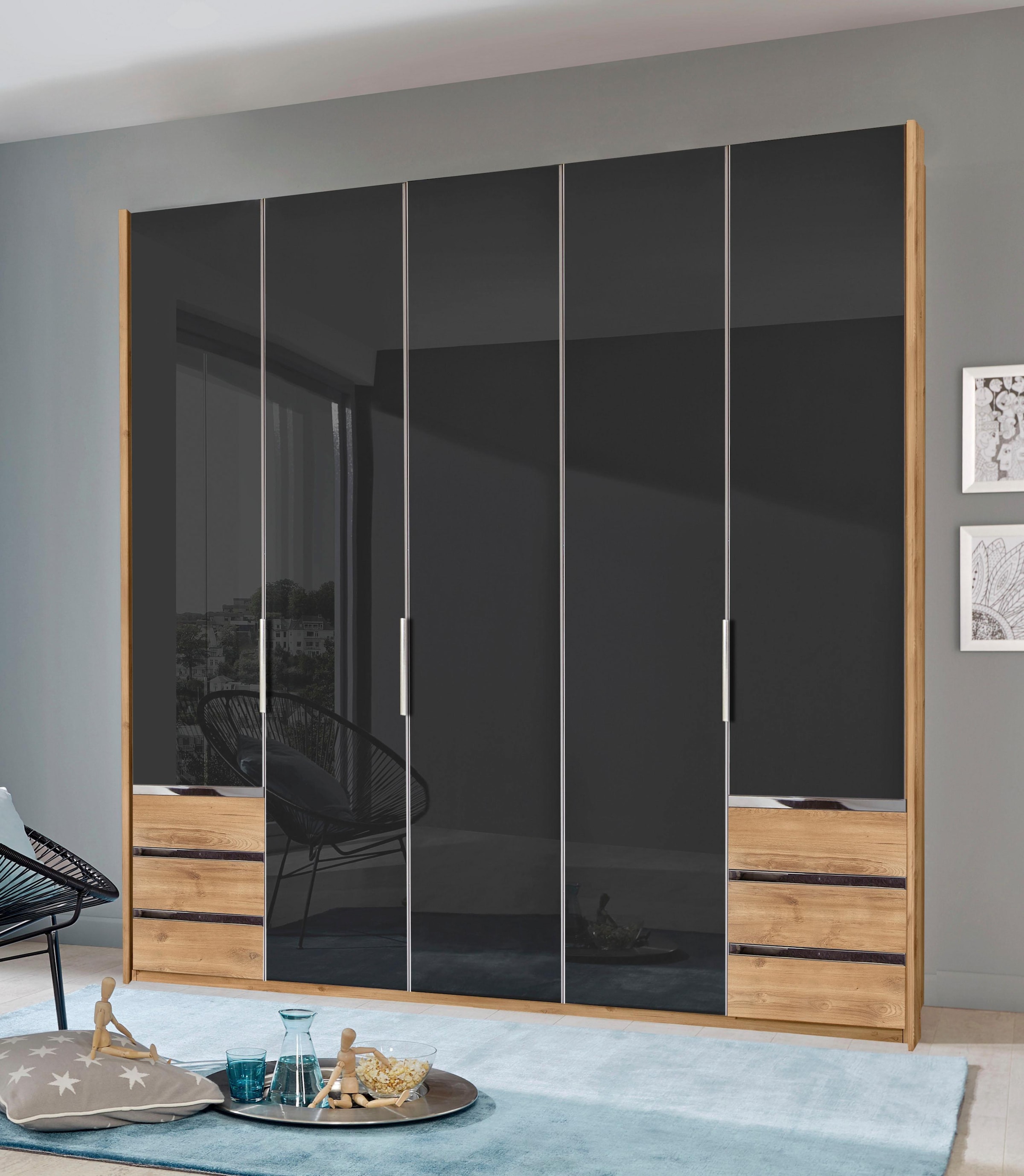 Wimex Kleiderschrank »Level by fresh to go«, mit vollflächigen Glastüren