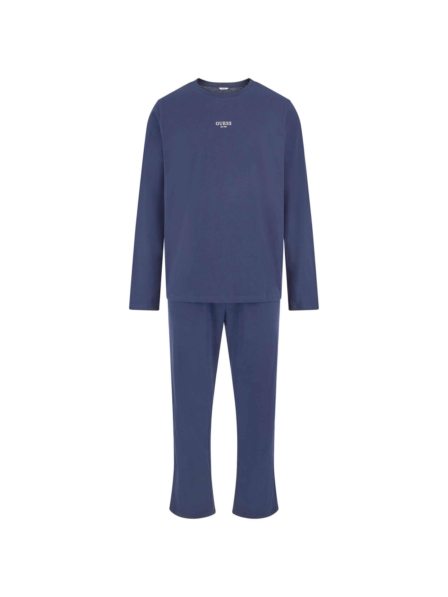 Guess Pyjama »DERRICK PJ SET LONG« Set, 2 aus Baumwolljersey