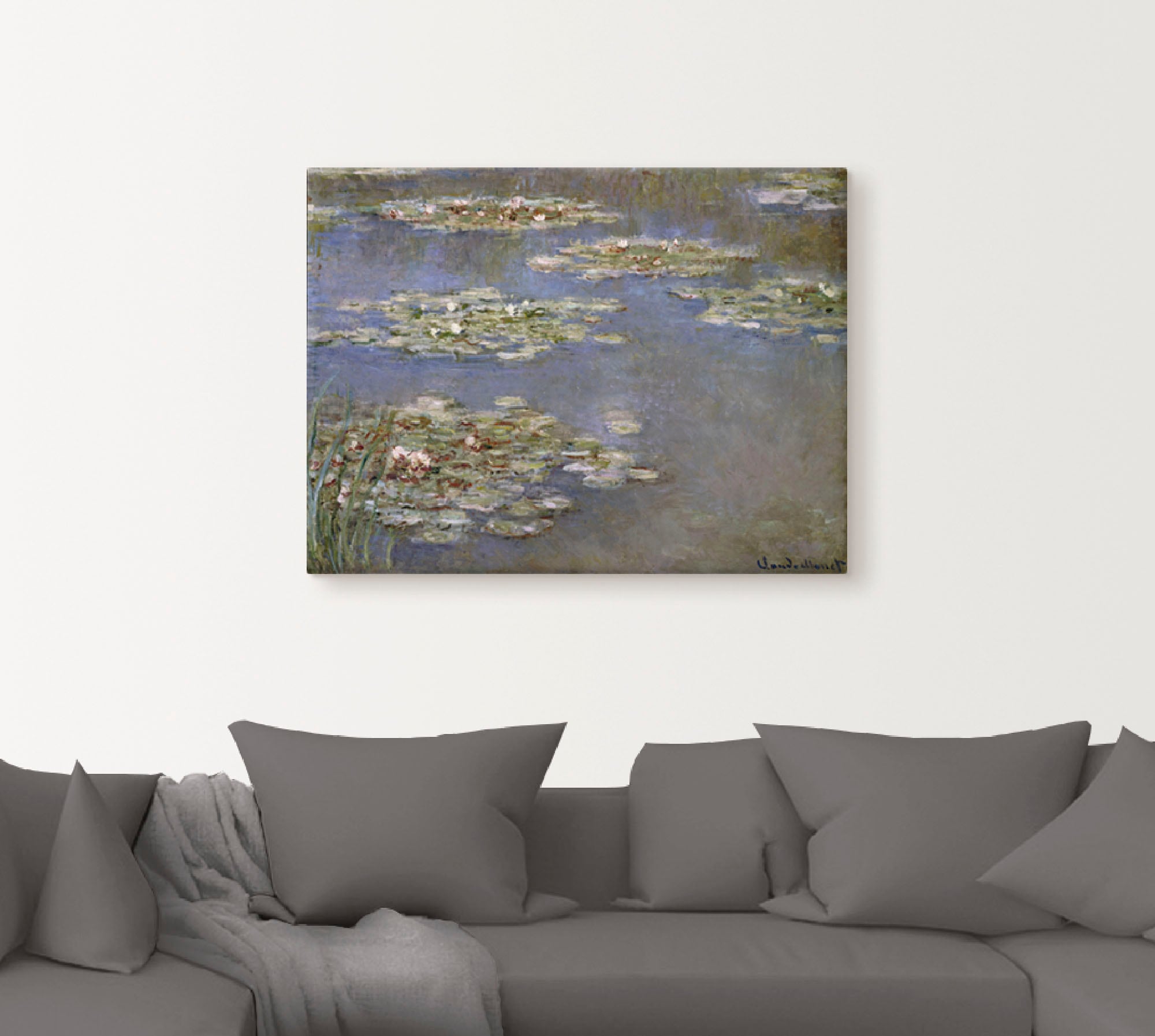 Artland Leinwandbild »Seerosen. Um 1905«, Blumen, (1 St.), auf Keilrahmen gespannt