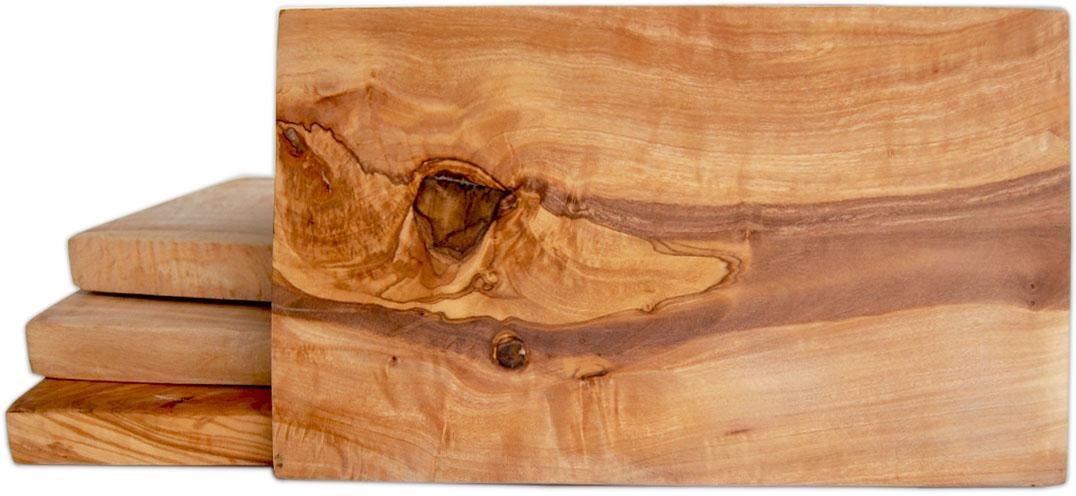 Olivenholz-erleben  Frühstücksbrett, je Gr. 25 x 15 cm