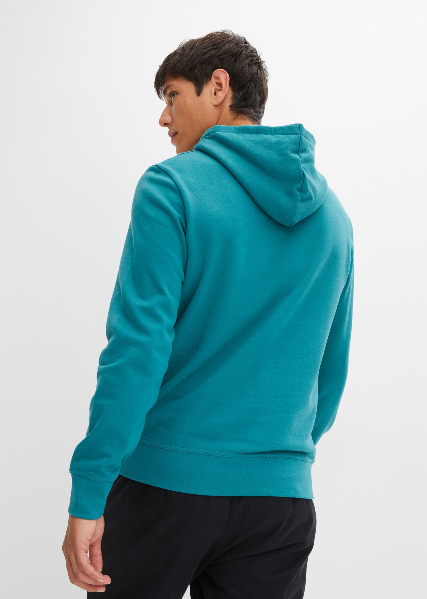 bonprix Hoodie »Hoodie aus reiner Baumwolle«, Regular Fit, mit Kängurutasche, weich angeraute Innenseite
