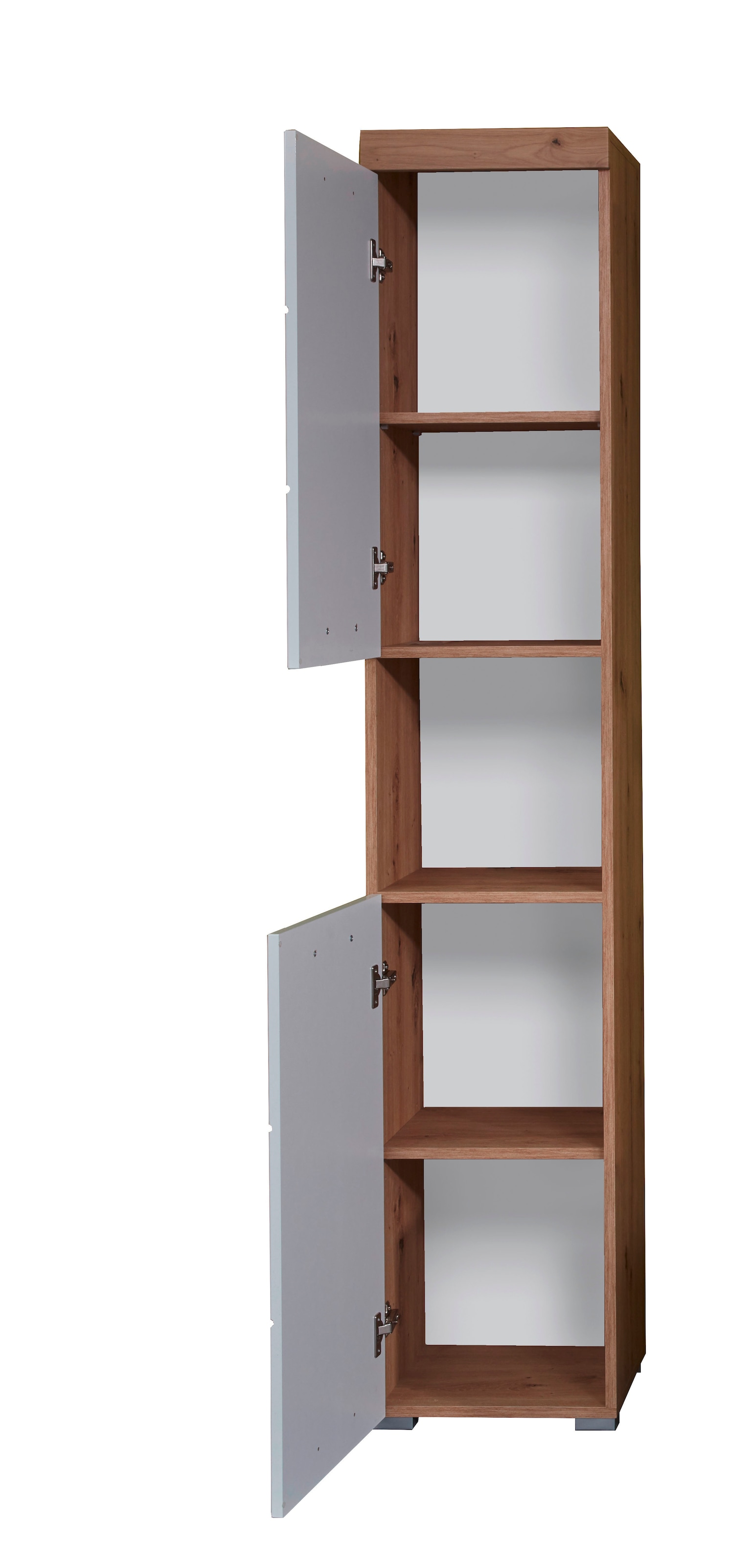 welltime Hochschrank »Avena« Badschrank mit 2 Türen & 1 Fach - (B/T/H) 37/31/190 cm