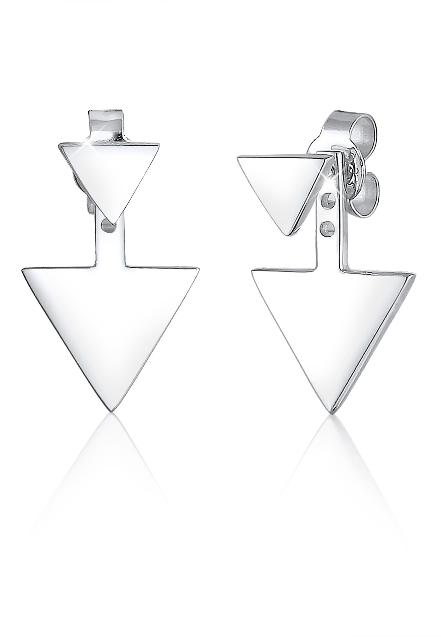 Elli Paar Ohrhänger »Ohrringe Earjacket Dreieck Geo 925 Sterling Silber«