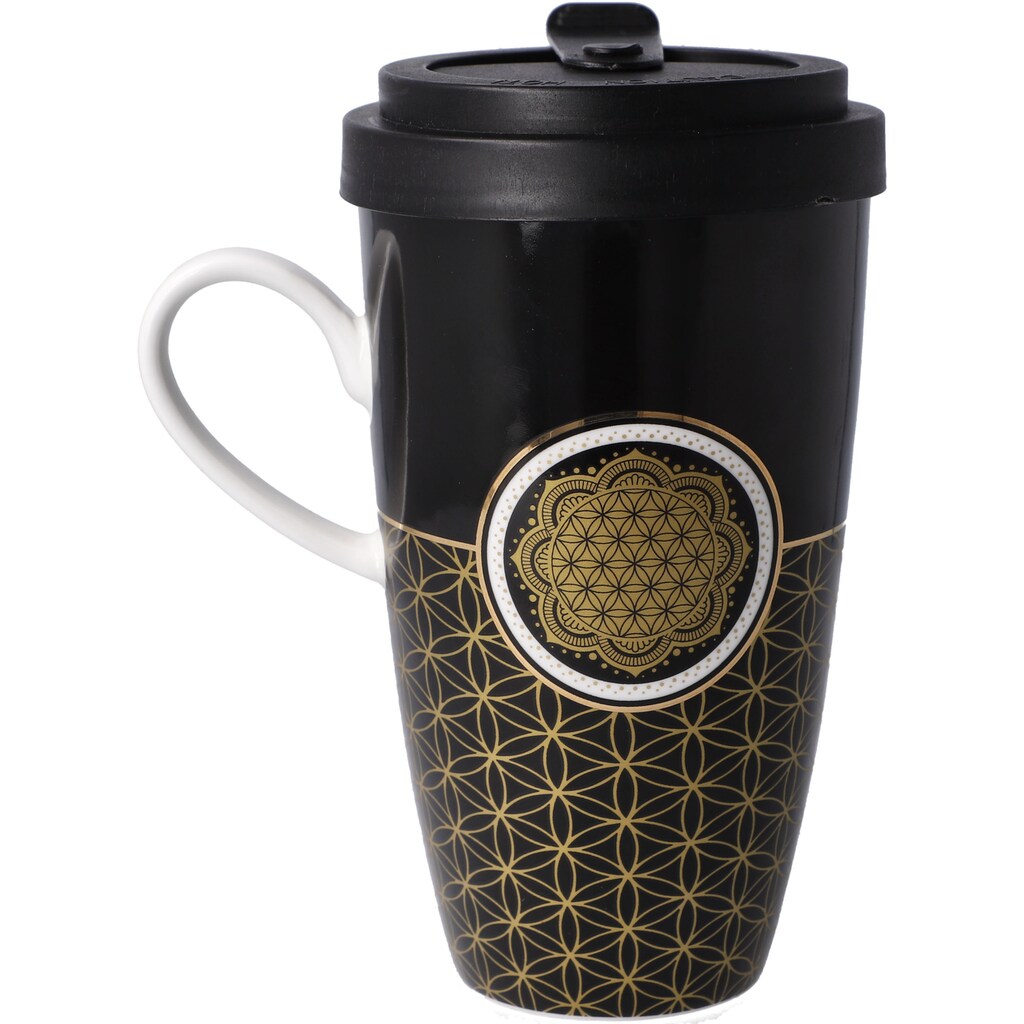 Goebel Coffee-to-go-Becher »Lotus - "Yin Yang schwarz"«, (2 tlg.)