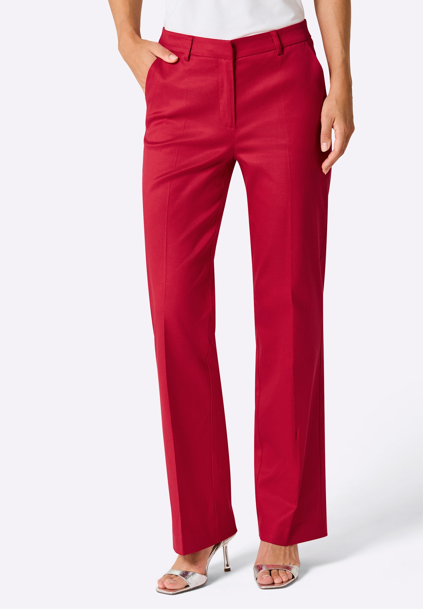 creation L Stoffhose »Lyocell-Hose Anzughose mit weitem Bein«