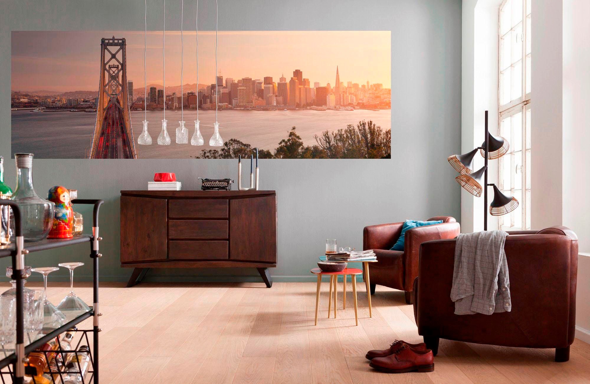 Komar Vliestapete »Vlies - California Dreaming - Größe 368 x 124 cm«, bedruckt, Wohnzimmer, Schlafzimmer