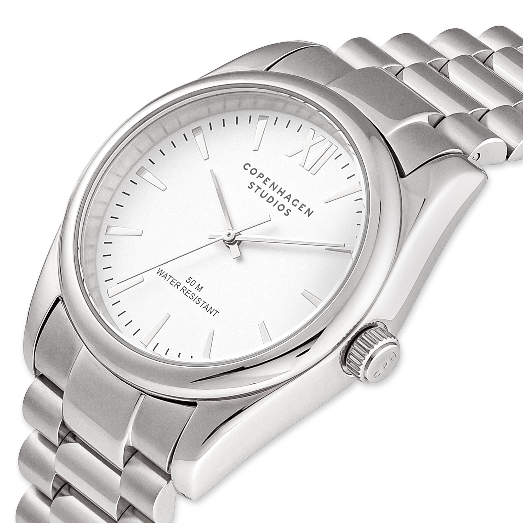 Copenhagen Studios Quarzuhr »Classic Round Watch« Armbanduhr, Damenuhr, Edelstahlarmband, analog