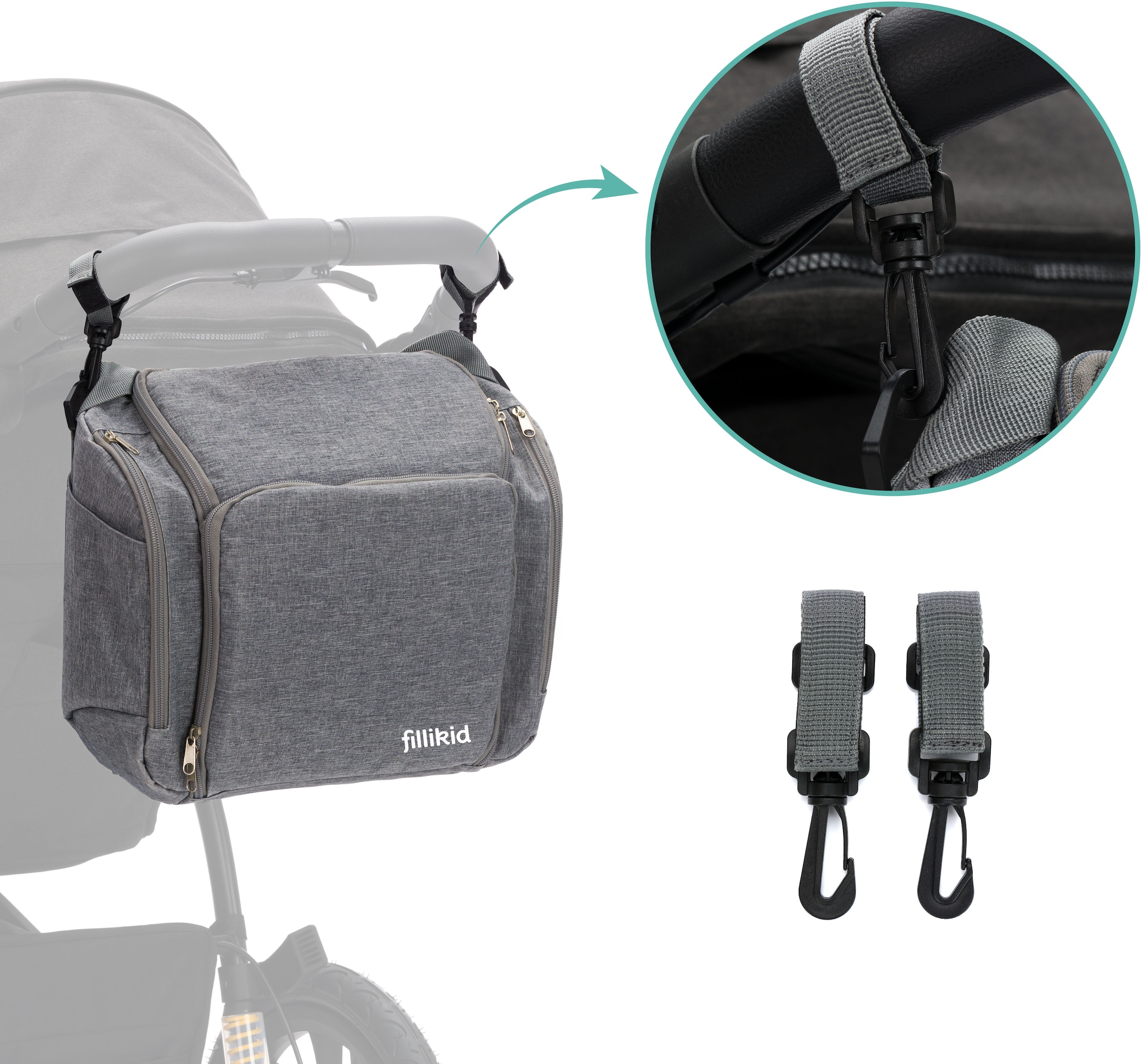 Fillikid Tischsitz »Reise-Sitzpolster« Tasche und Sitzerhöhung in einem