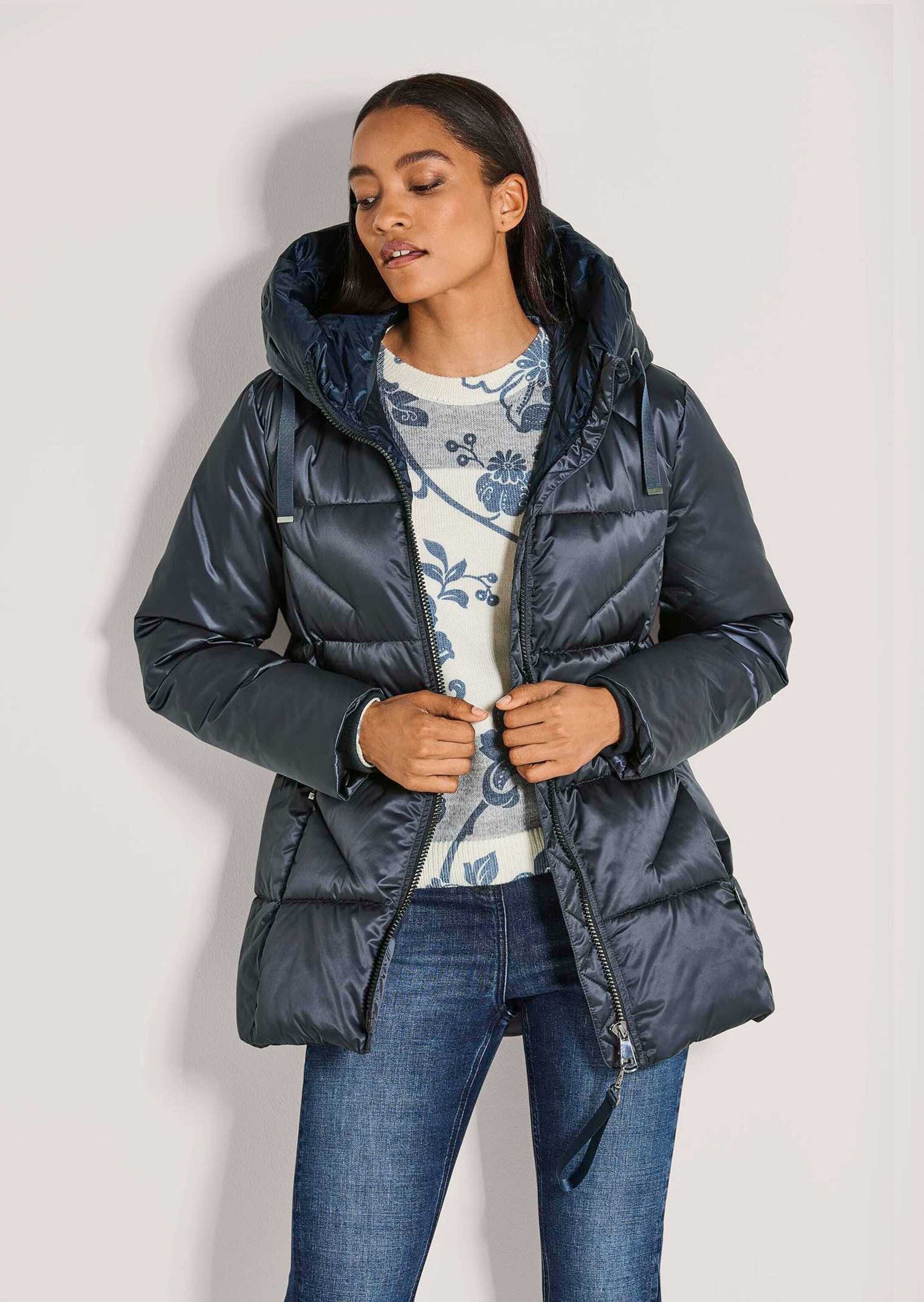 MADELEINE Steppjacke »Steppmantel Wattierte Outdoor-Jacke mit Kapuze, Stepp«