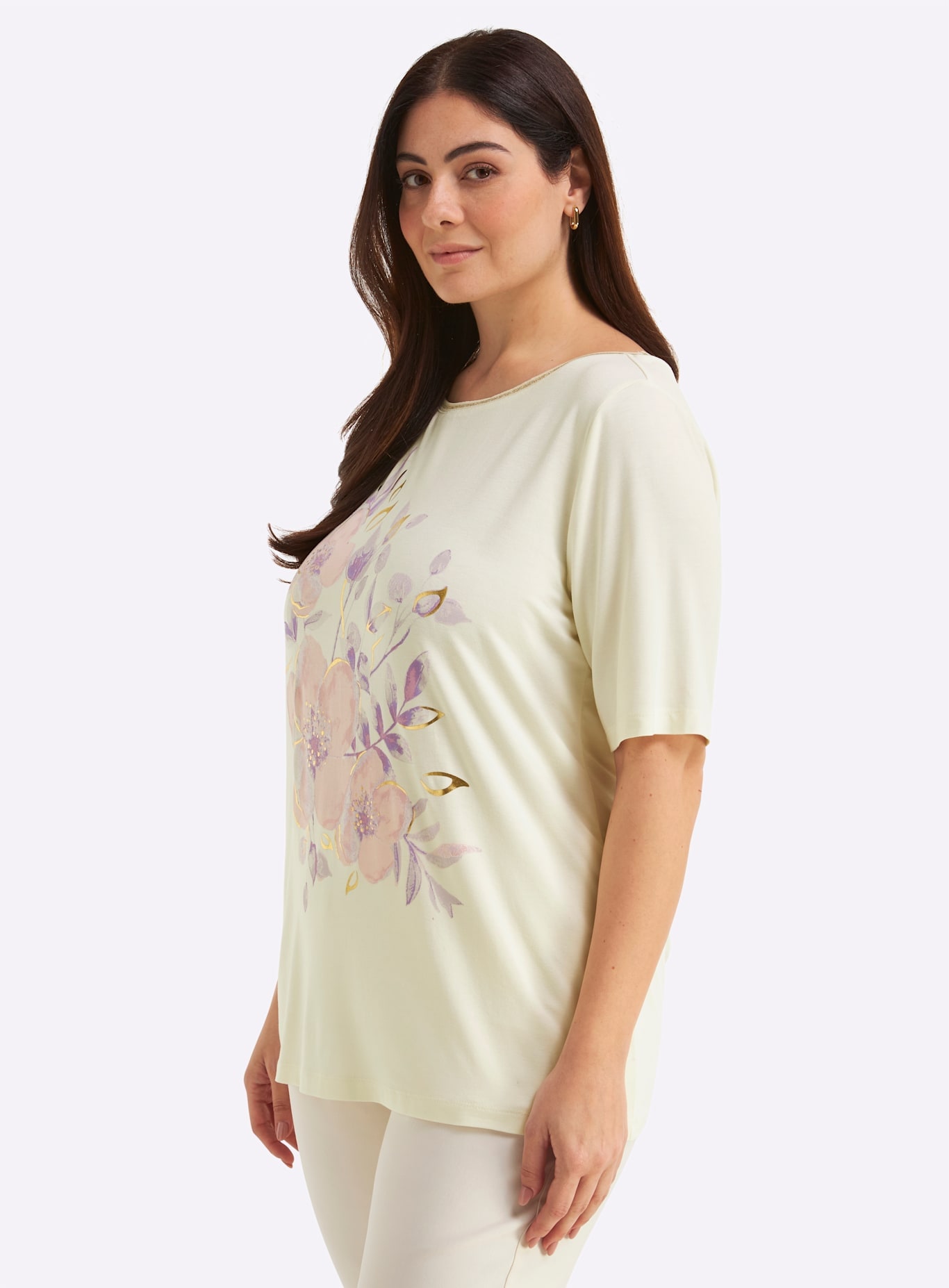 Sheego T-Shirt »Halbarmshirt« 1