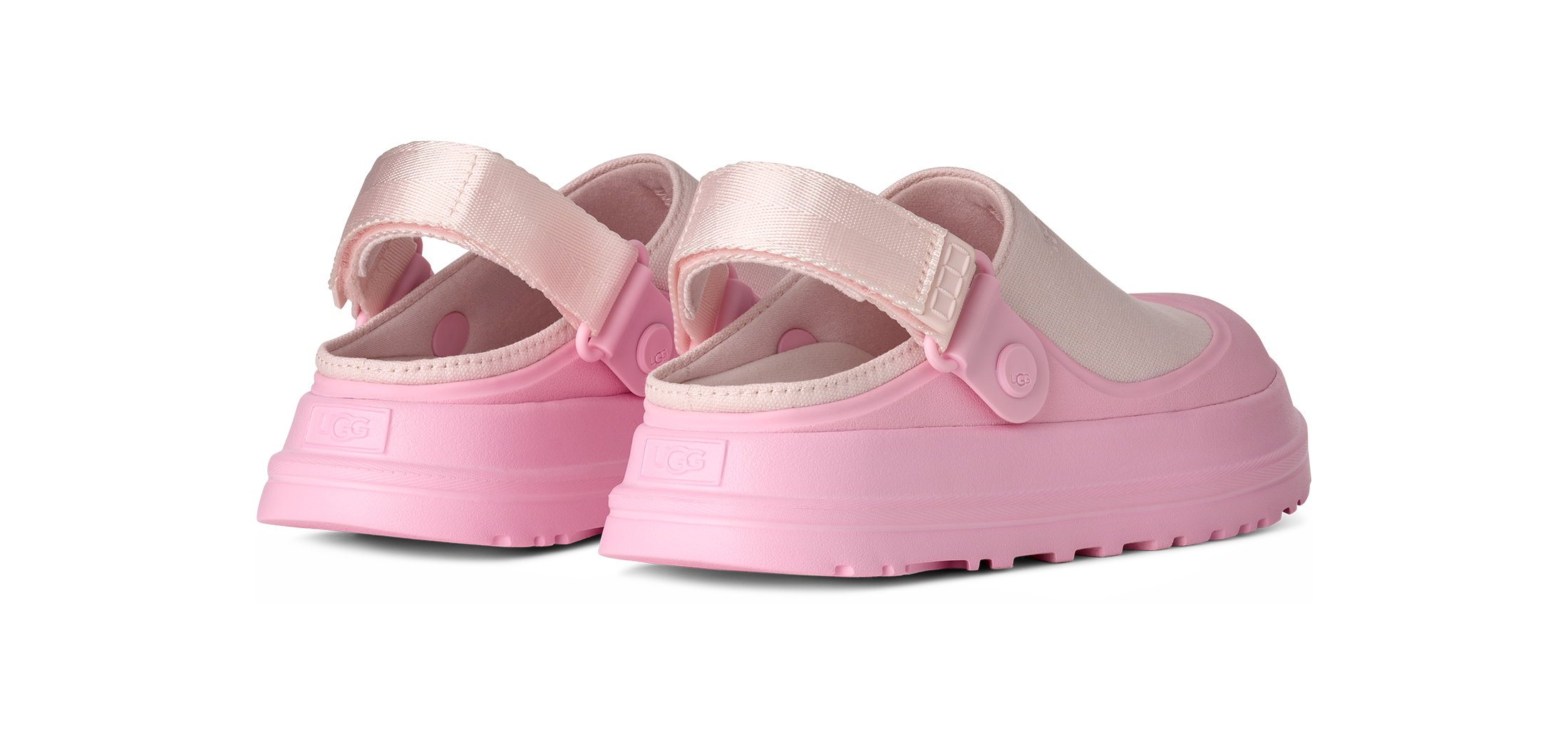 UGG Clog »GOLDDENGLOW CANVAS CLOG«  Sabot, Schlupfschuh mit schwenkbarem Fersenriemen