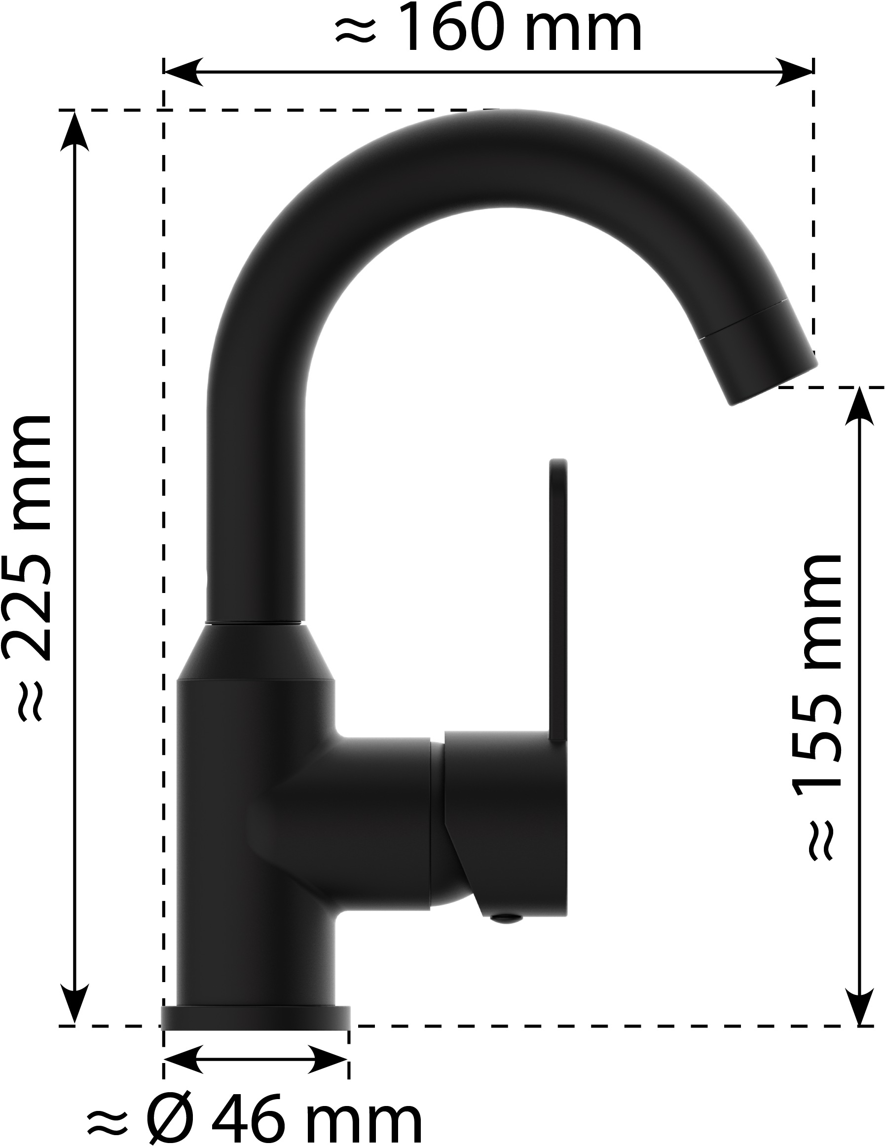 welltime Waschtischarmatur »Adria« inkl. Pop-Up Ablaufventil,  Eco-Click-Funktion, inklusive Pop-Up Ablaufventil