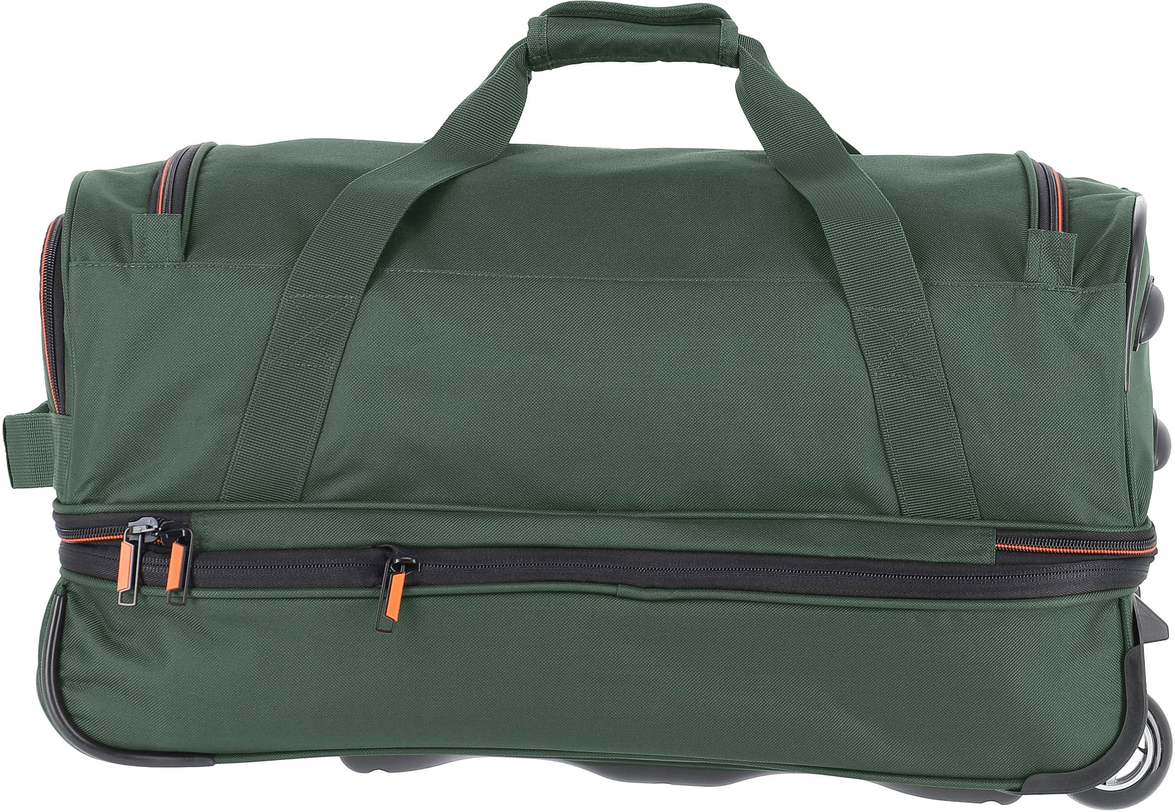 travelite Reisetasche »BASICS, 55 cm«, Duffle Bag Sporttasche mit Trolleyfunktion und Volumenerweiterung