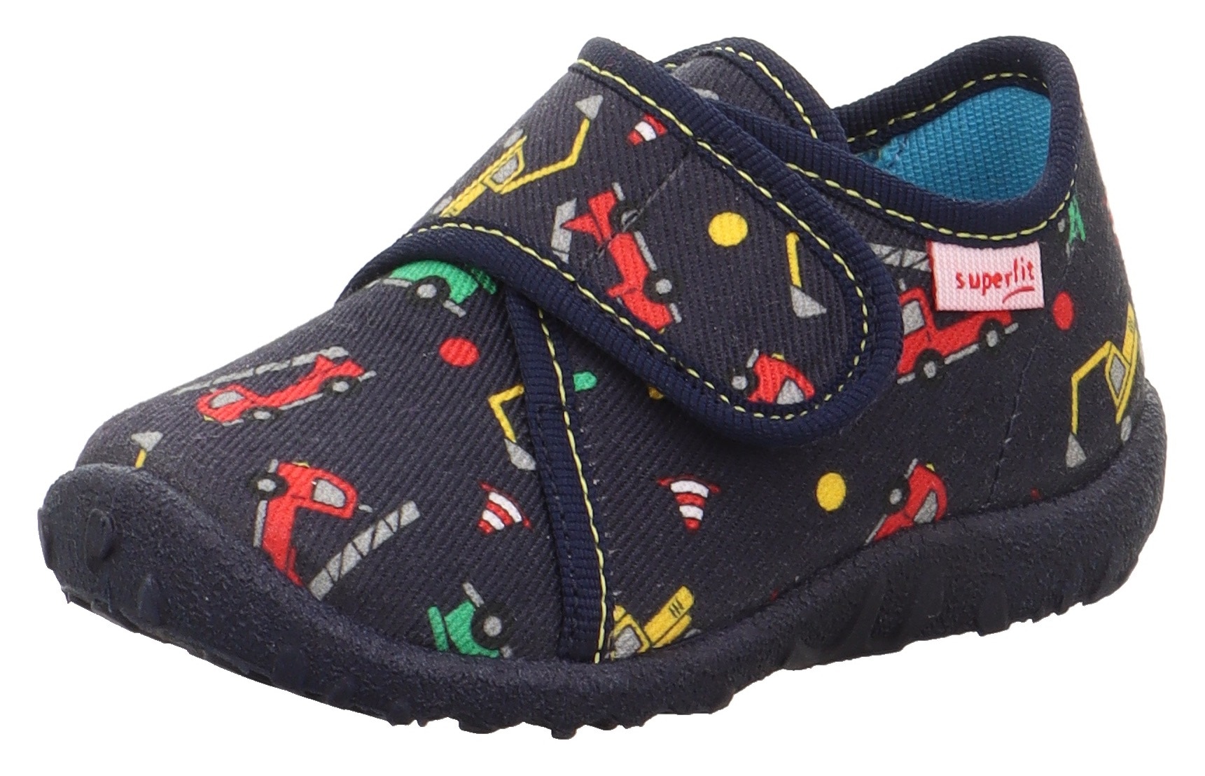 Superfit Hausschuh »SPOTTY WMS: Mittel«, Klettschuh, Kindergarten Schuh mit süßem Motiv