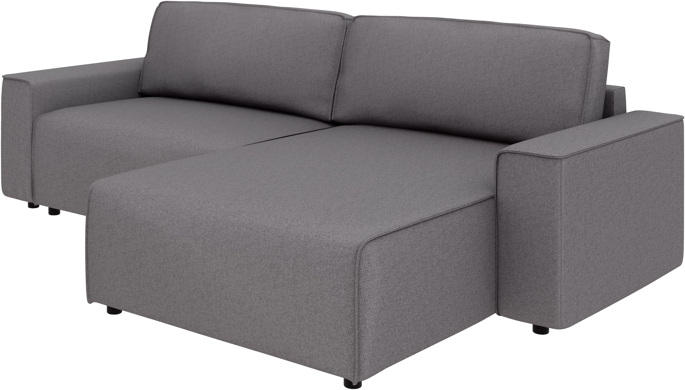 INOSIGN Ecksofa »Chance, Recamiere beidseitig montierbar, Schlaffunktion, Breite 265 cm«, in Struktur LUMOS, mit Schlaffunktion und Bettkasten