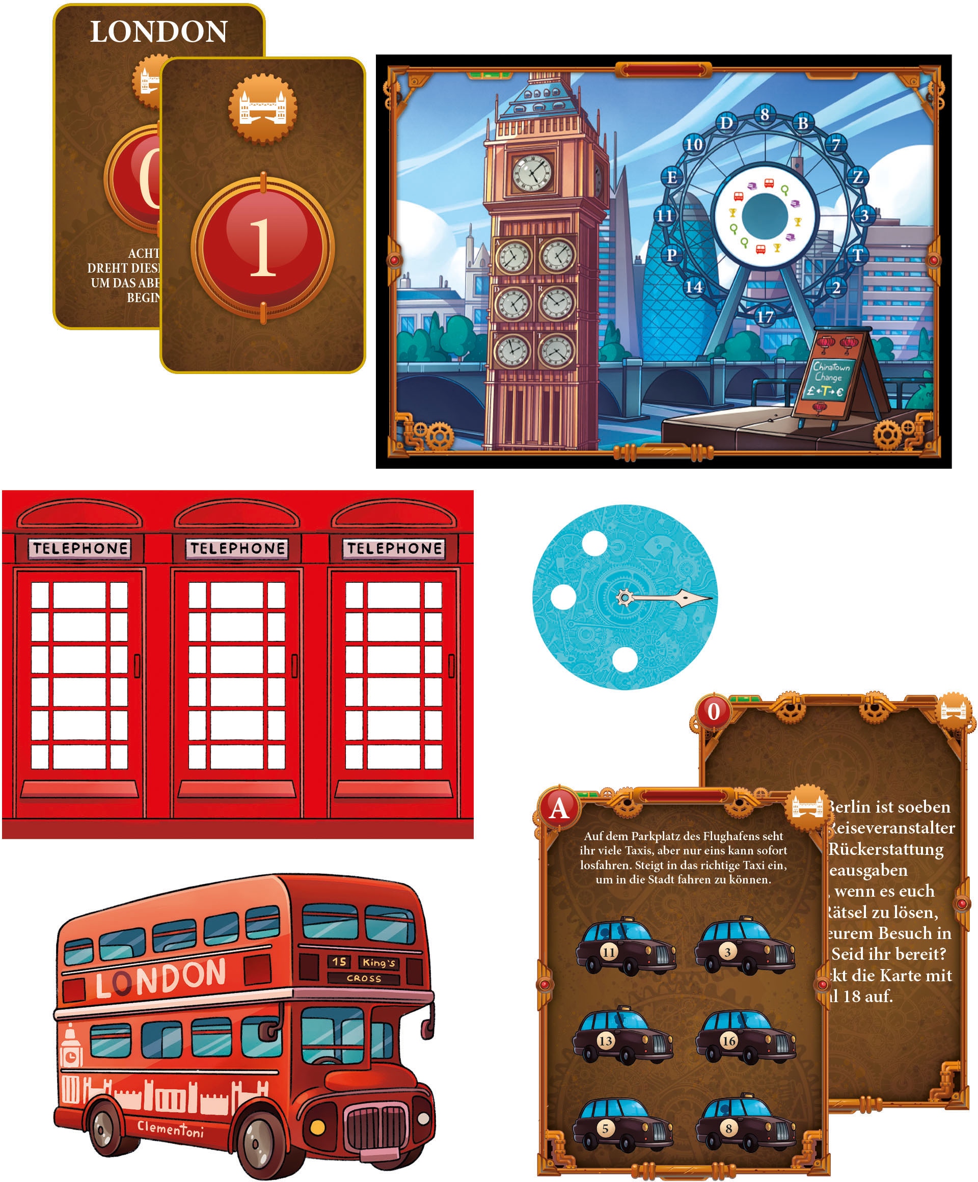 Clementoni® Spiel »Galileo, Escape Game Abenteuer in London«, Made in Europe, FSC® - schützt Wald - weltweit