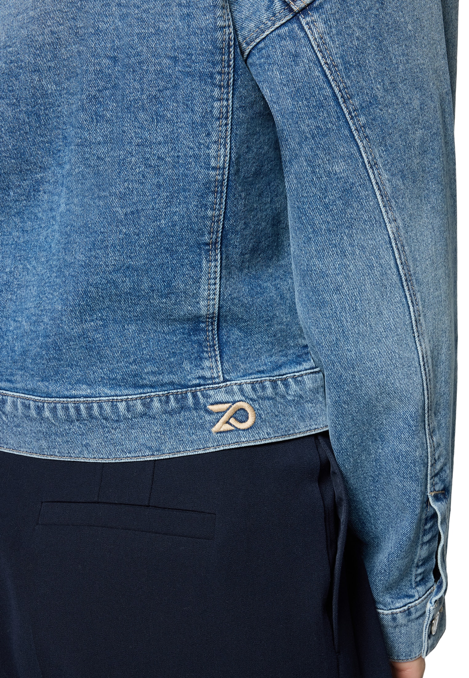 Zero Jeansblazer »Jeansjacke kurz mit Knopfleiste«
