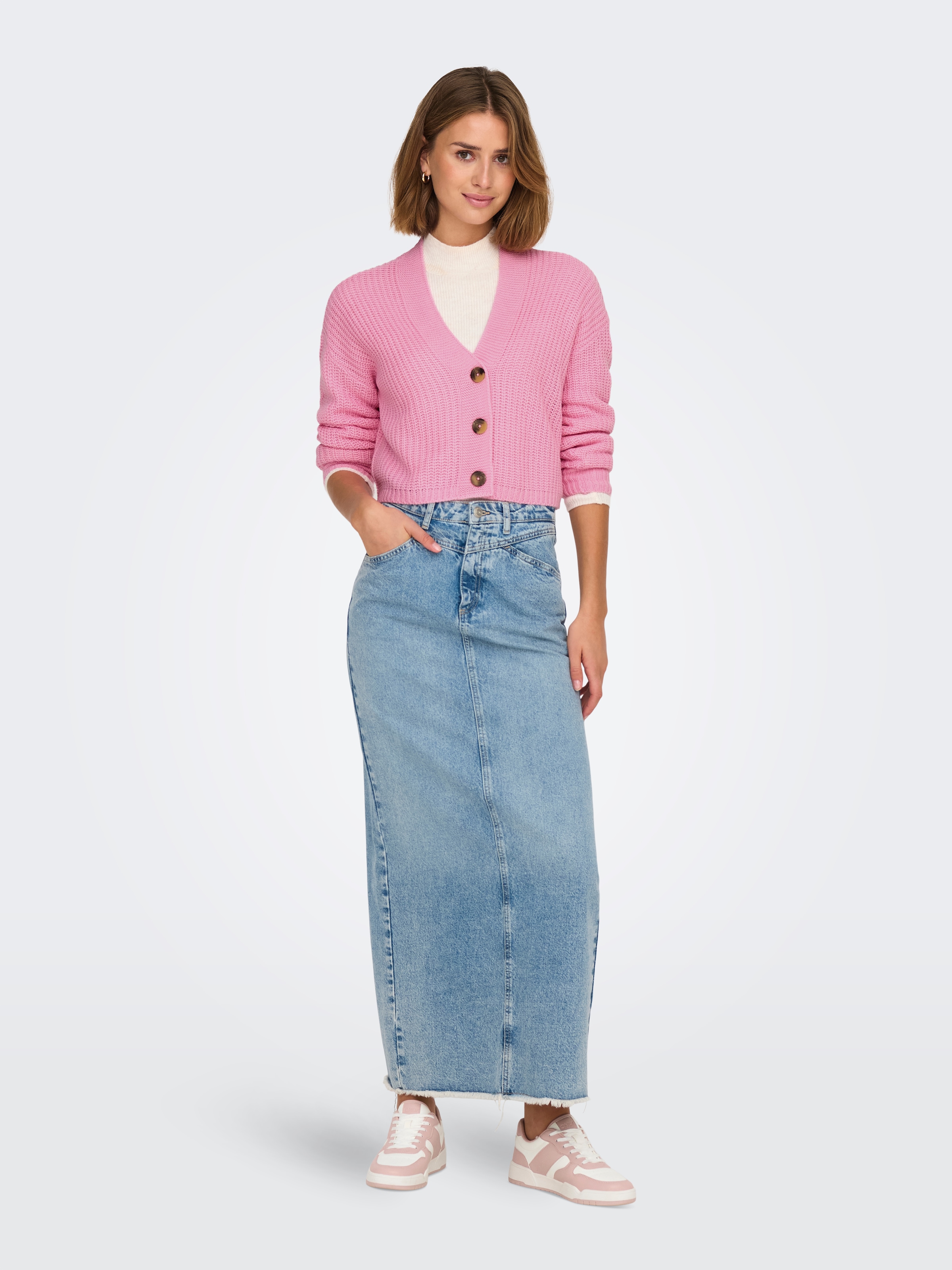 ONLY Strickjacke »ONLCAROL NICE L/S CARDIGAN KNT NOOS« Kunstfaser, regular fit