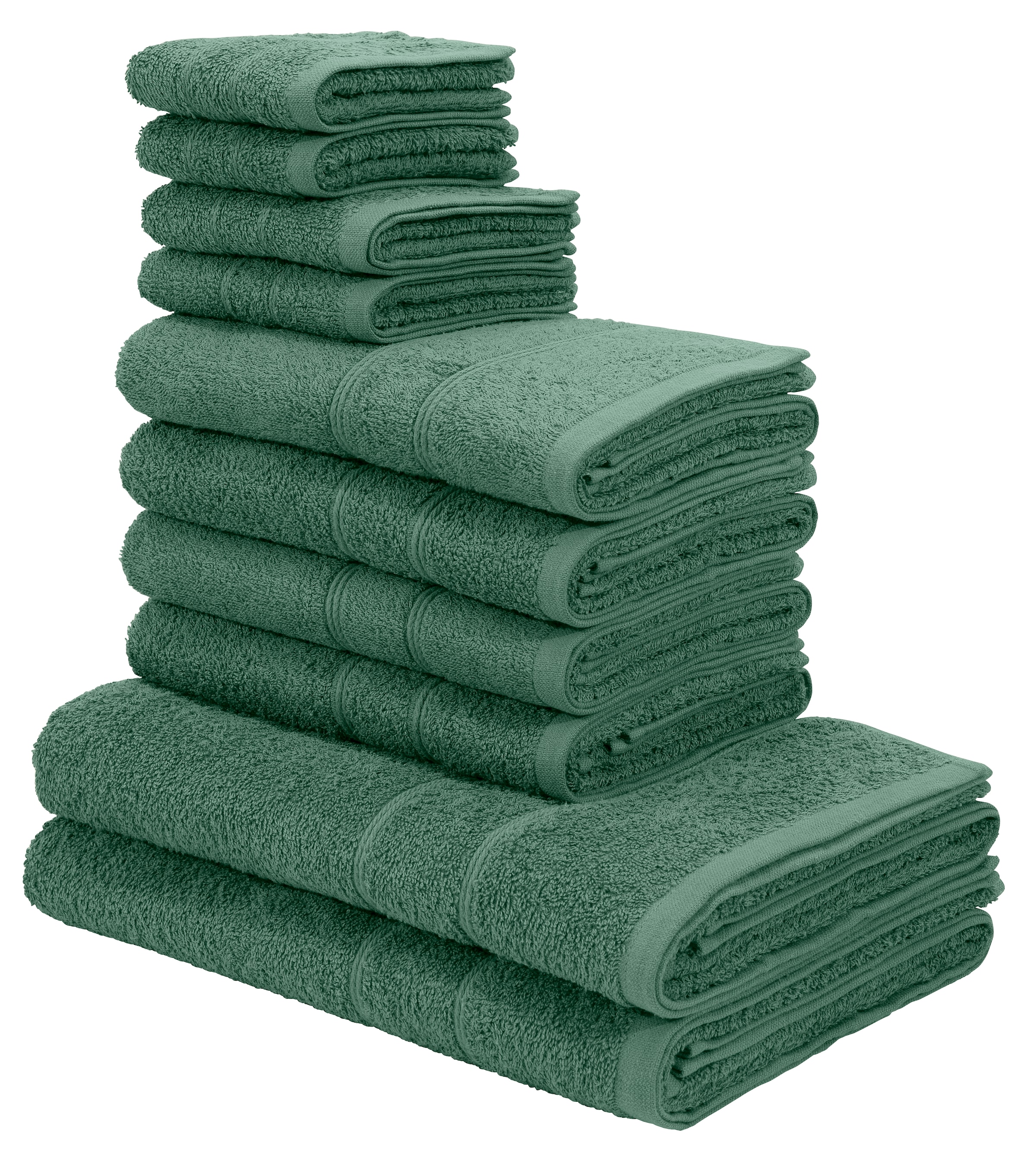 my home Handtuch Set »Inga«, 100% Bordüre, bei Set, tlg., feiner Walkfrottee, Handtücher 10 Baumwolle mit Handtuchset aus kaufen OTTO