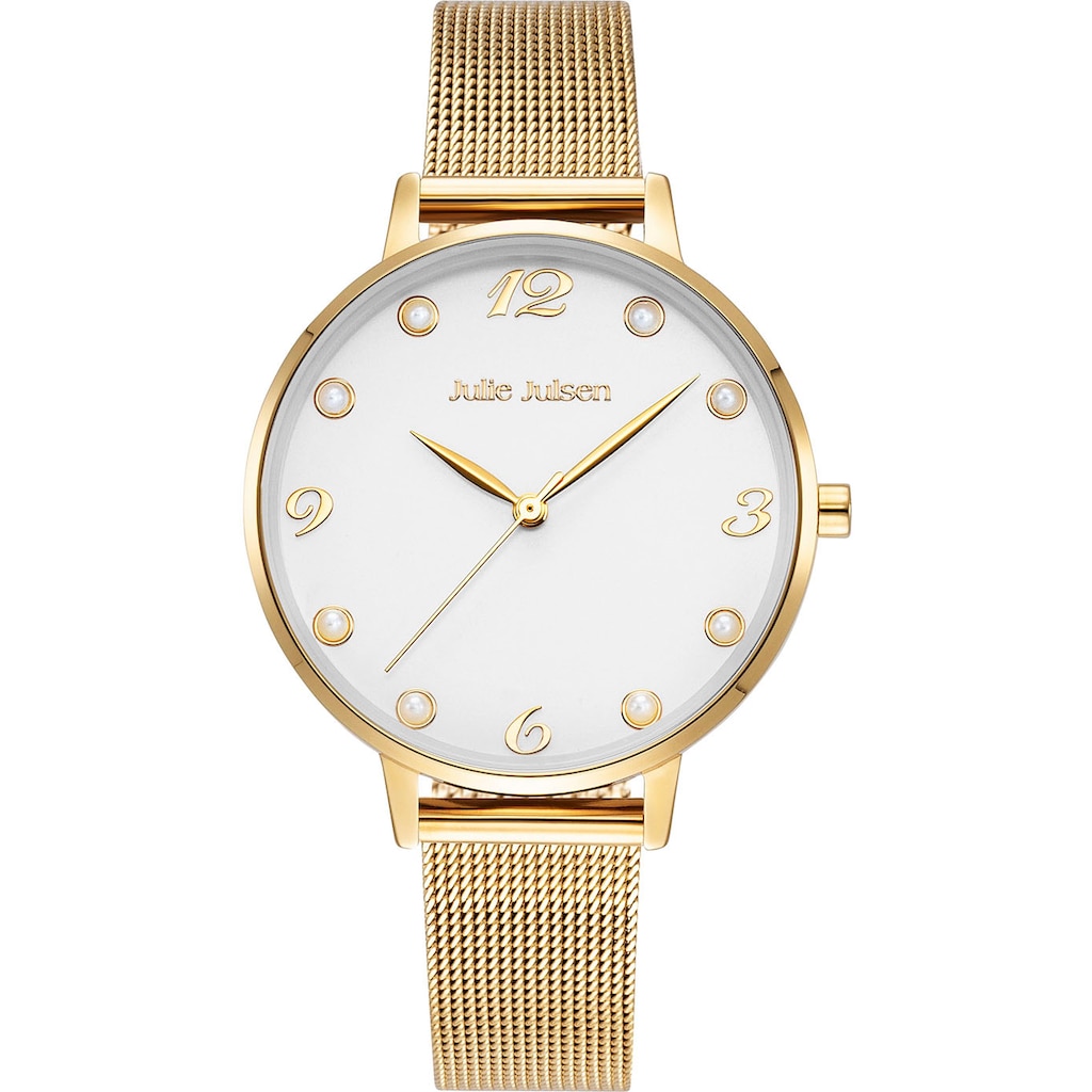 Julie Julsen Quarzuhr »Julie Julsen Pearl Gold White, JJW1006YGME-W«