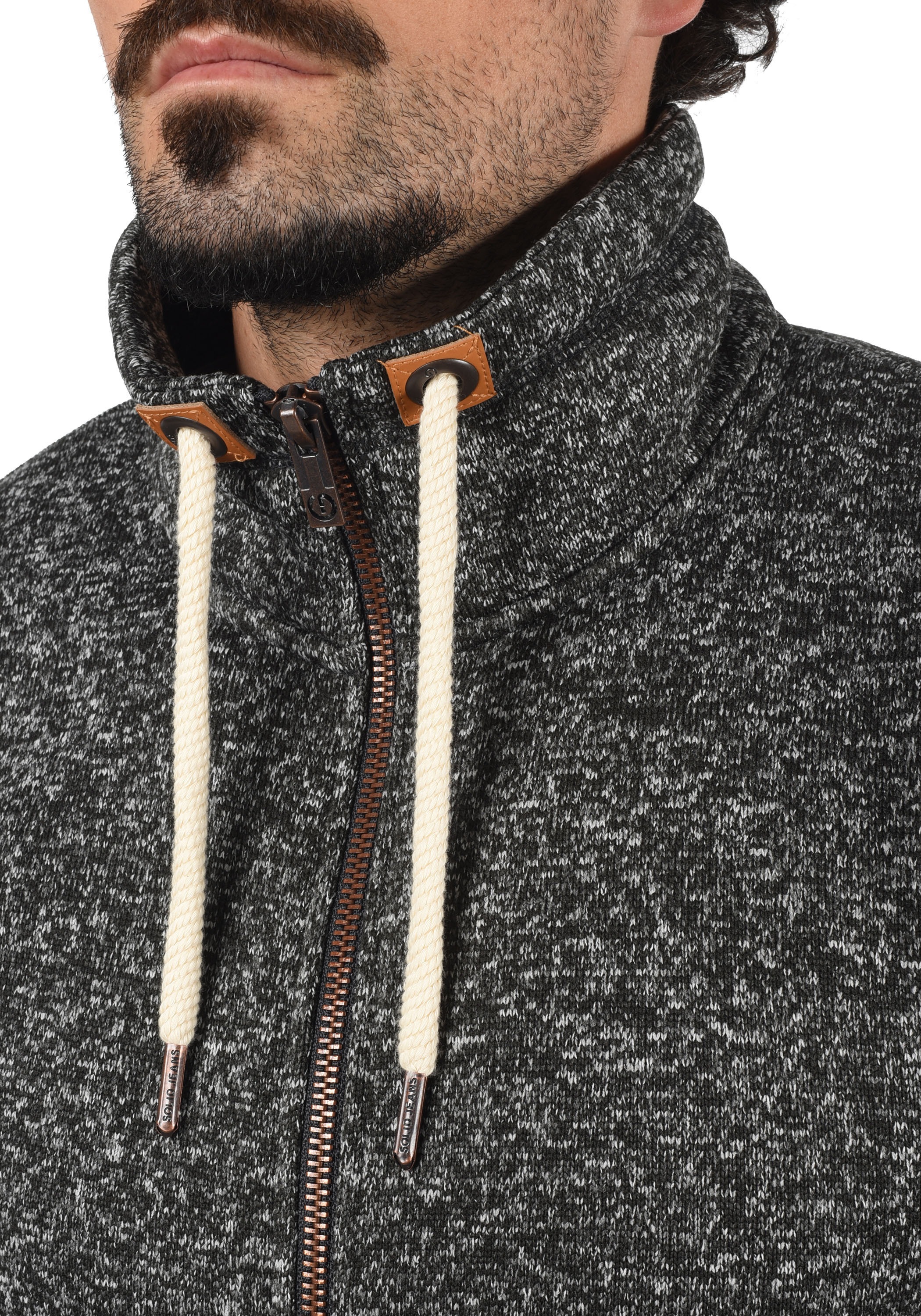 !Solid Fleecejacke »Fleecejacke SDLuki«, ohne Kapuze