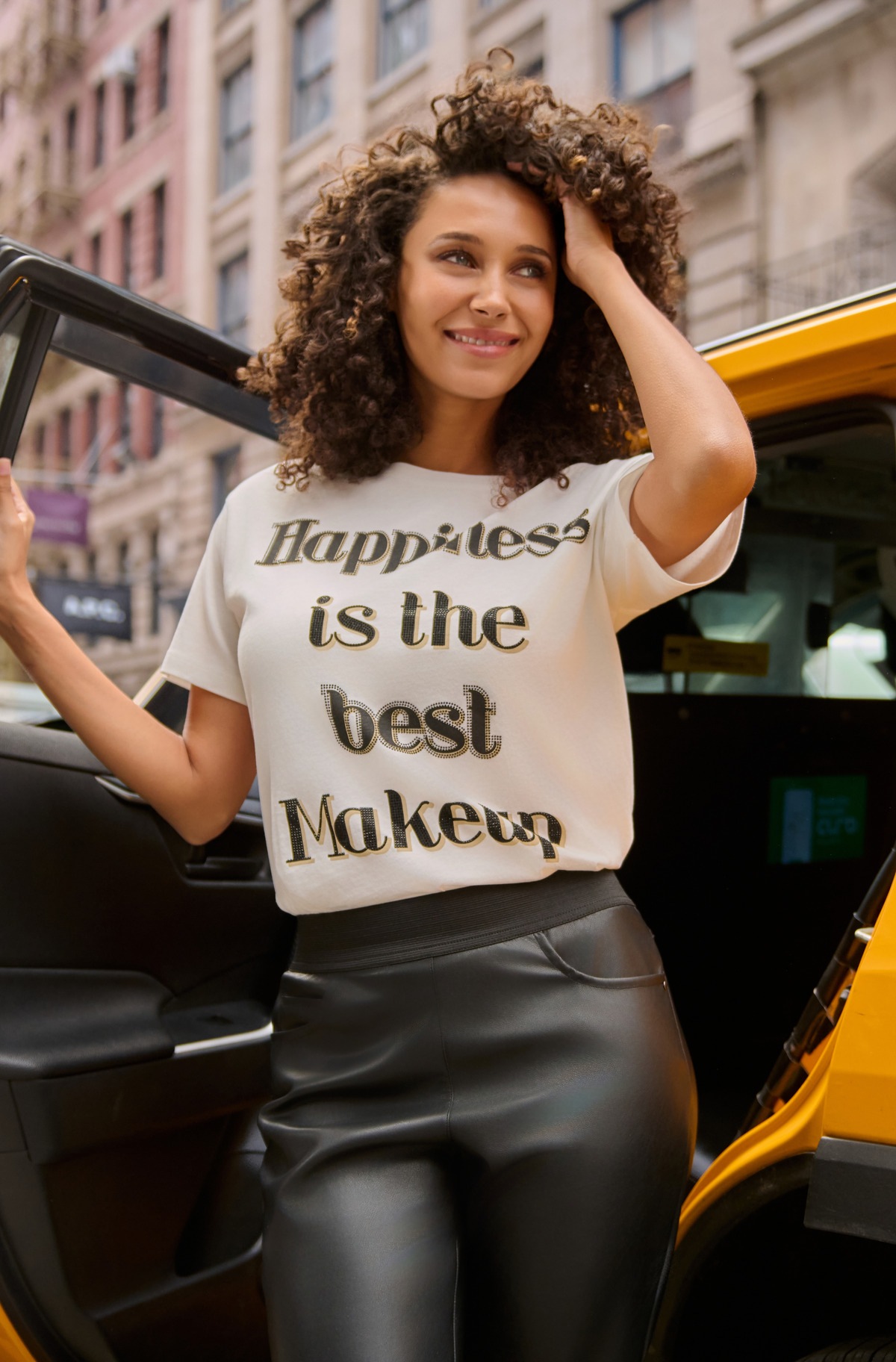 Monari T-Shirt »Shirt Happiness«, Mit Rundhalsausschnitt
