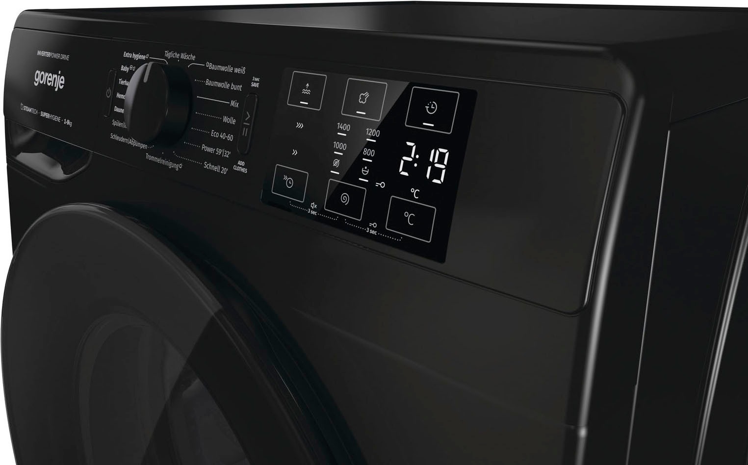 GORENJE Waschmaschine »WNFHEI 94 ADPSB«, WNFHEI 94 ADPSB, 9 kg, 1400 U/min