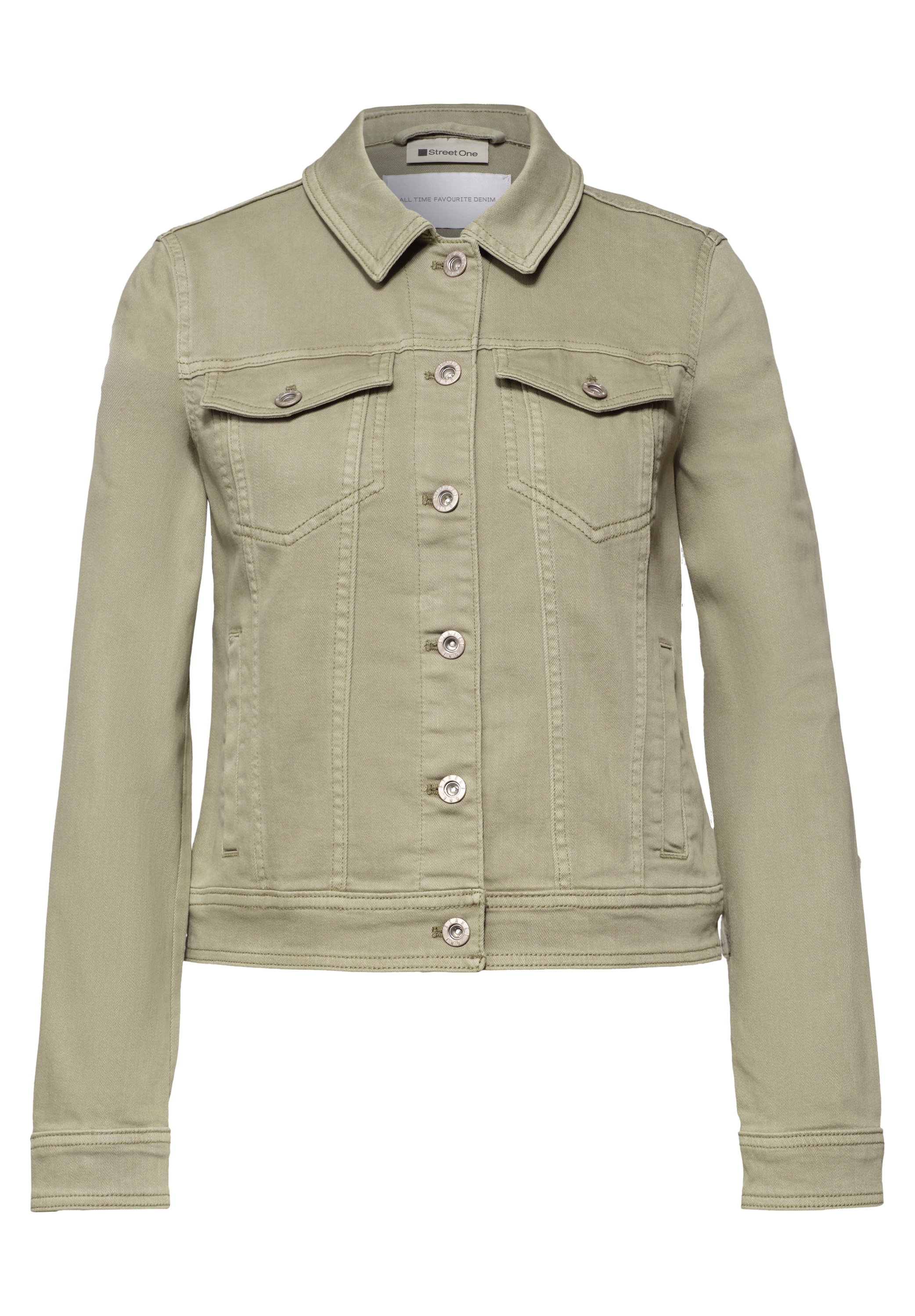 STREET ONE Kurzjacke im Colored-Denim-Look