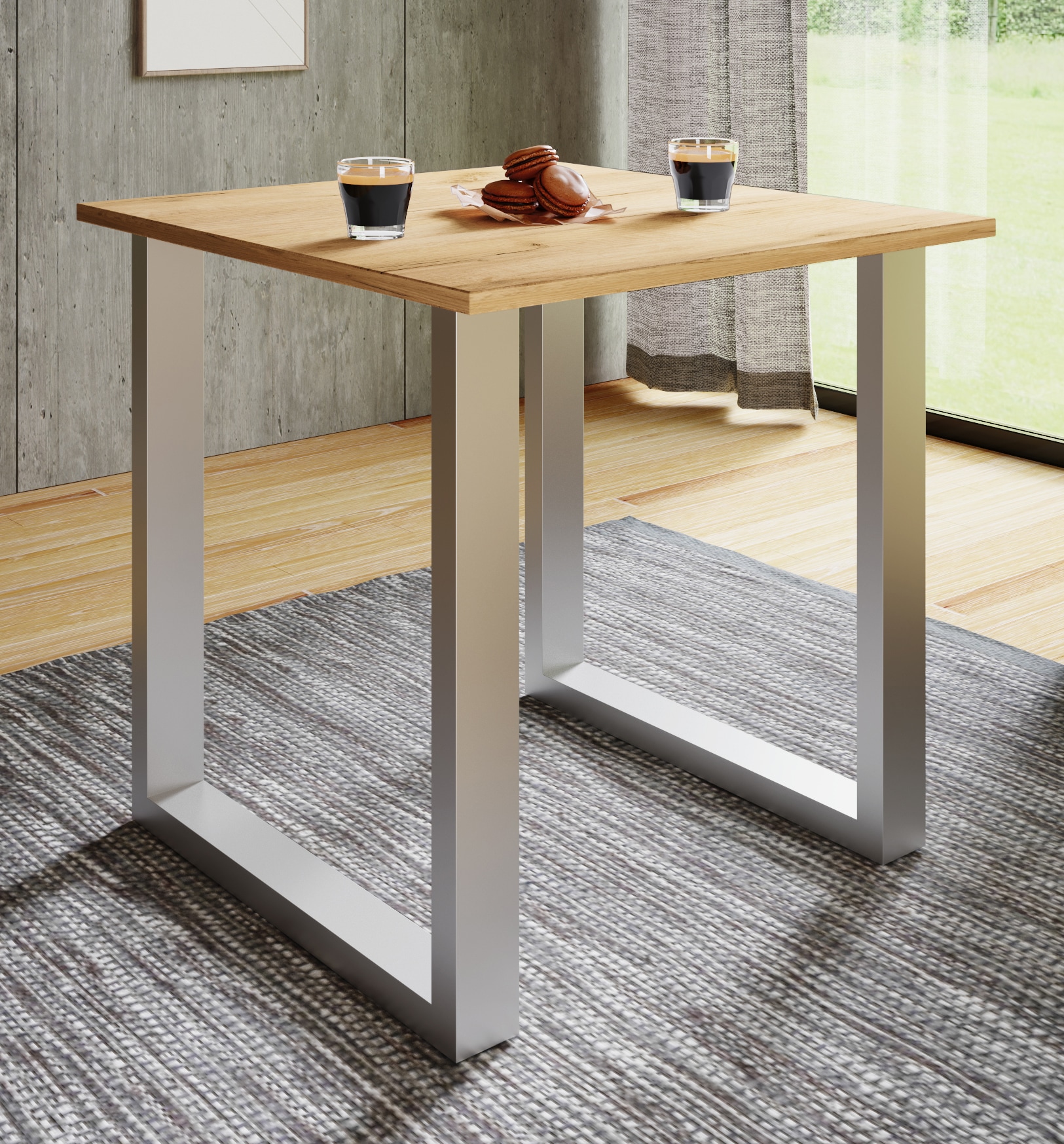 VCM Esstisch »Premium Holz Esstisch Küchentisch Xona U 80x80« 1 Stk. tlg.