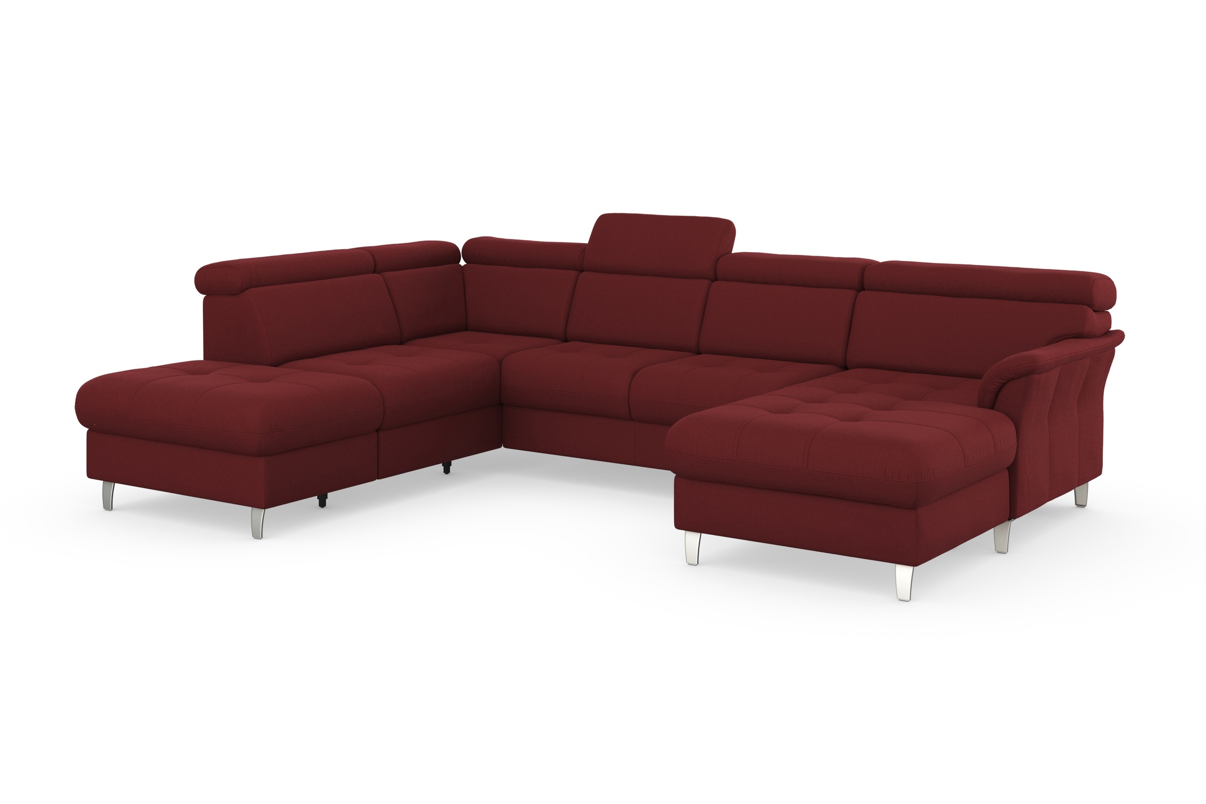 sit&more Wohnlandschaft »Marano U-Form« inklusive Kopfteilverstellung, optional Schlaffunktion & Bettkasten
