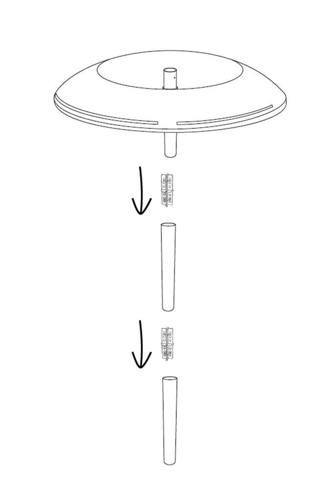 KHW Pflanzenschutzdach »Tomatenhut«, (3er-Set), inkl. Stab und Schutzfolie, BxH: 49x120 cm