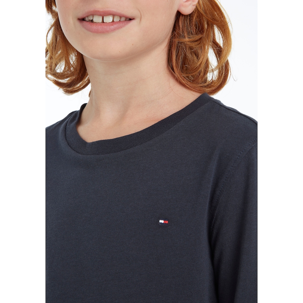 Tommy Hilfiger Langarmshirt »BOYS BASIC CN KNIT L/S«, Kinder Kids Junior MiniMe,für Jungen
