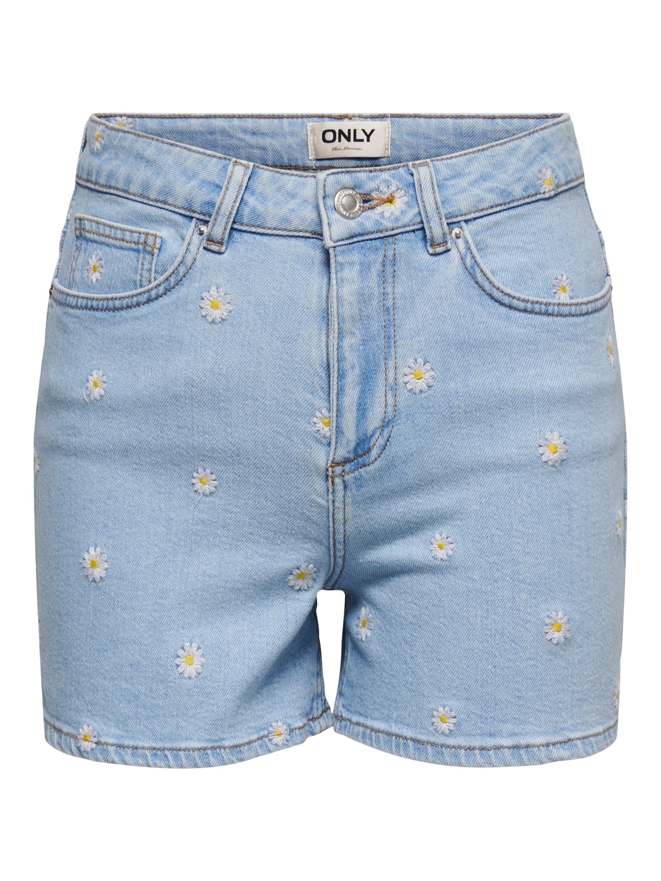 ONLY Jeansshorts »ONLJOSEPHINE HW DAISY DNM SHORTS AZGNOOS« Baumwollmischung, High Waist