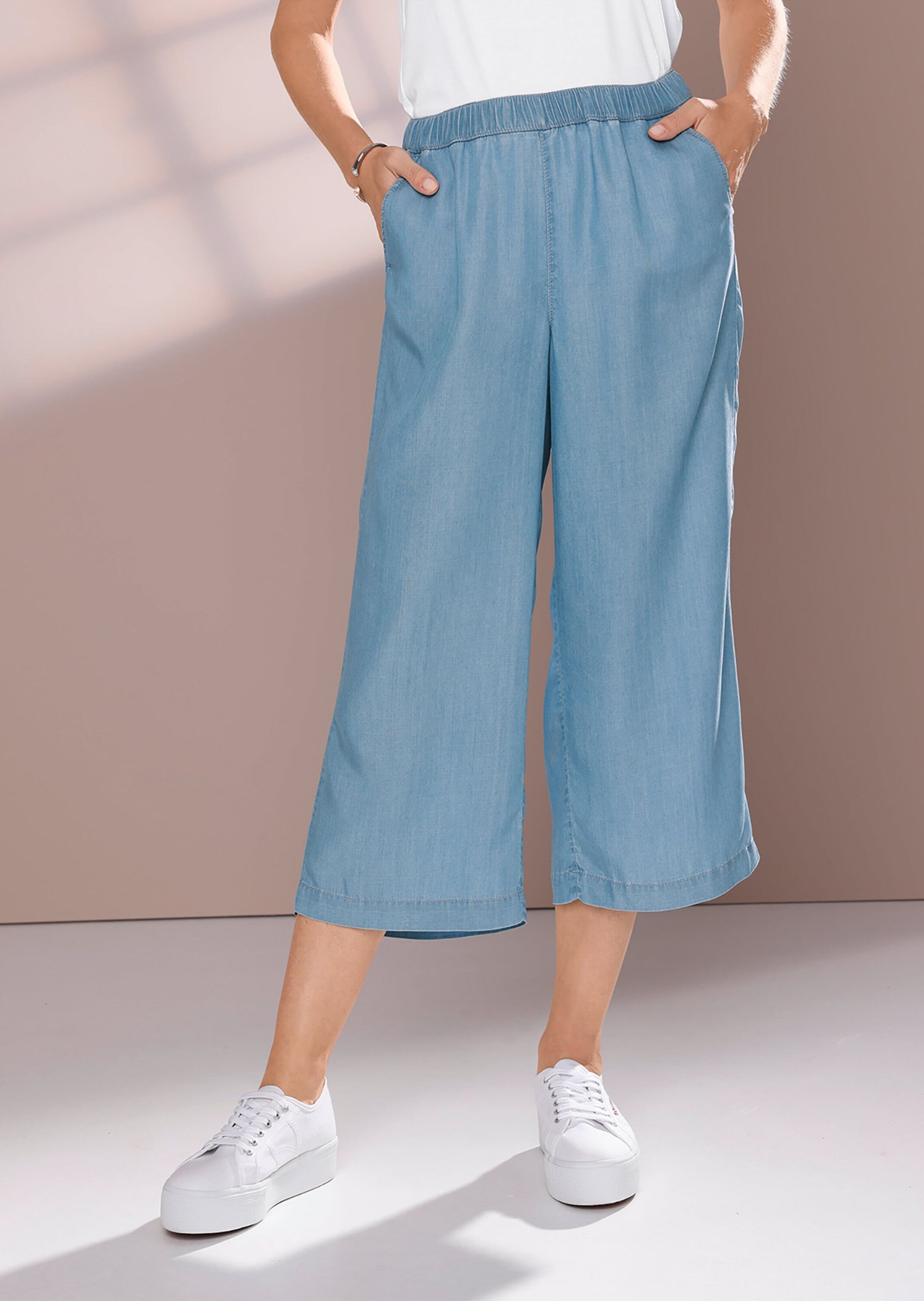 GOLDNER 2-in-1-Hose »Kurzgröße Bequeme Culotte in verkürzter Länge«