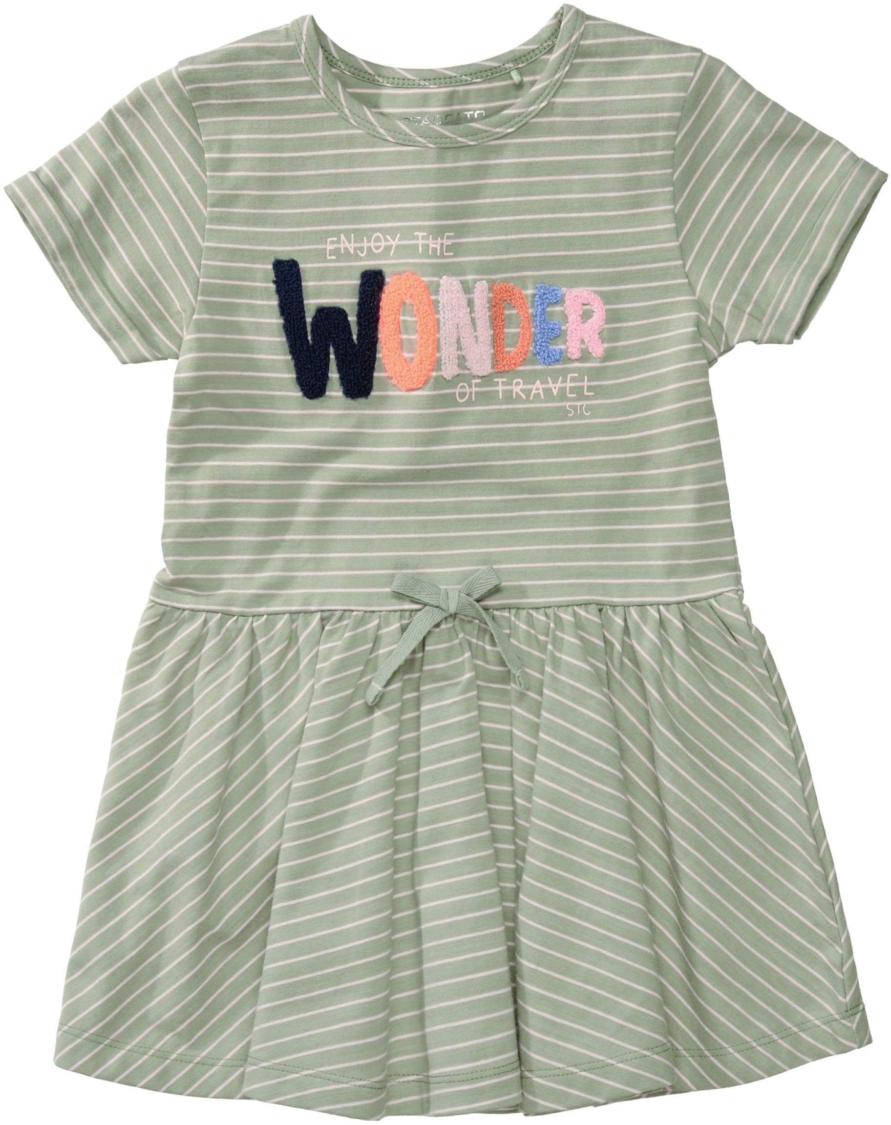 STACCATO Jerseykleid, mit buntem Schriftzug
