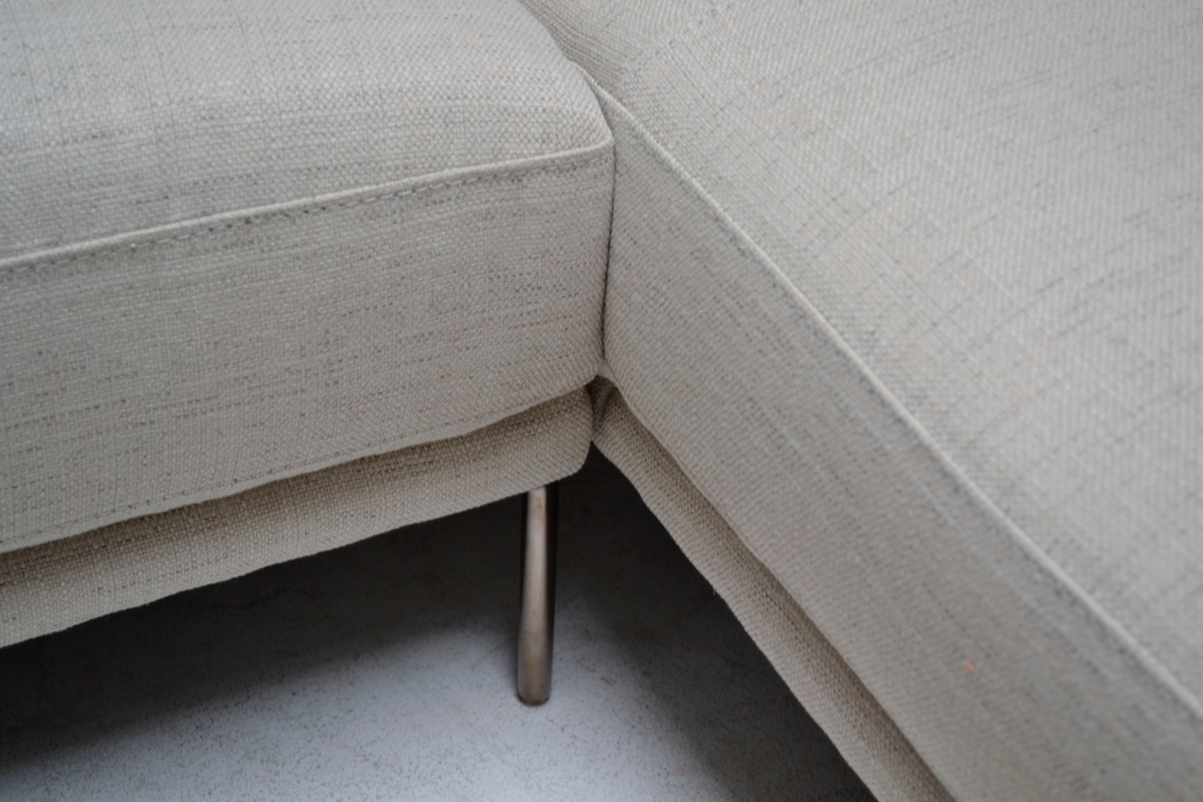 Leonique Ecksofa »Denver«, (2 St.), Ecksofa, L-Form rechts, Stoff beige, abwaschbar, ca. 269x158x44 cm