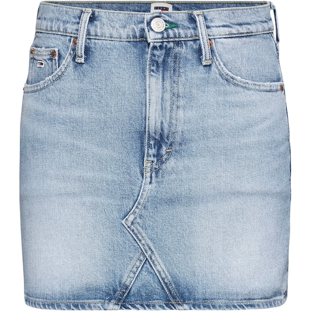 Tommy Jeans Jeansrock »IZZIE MR MN SKIRT AH6114«, mit Ledermarkenlabel  kaufen online bei OTTO