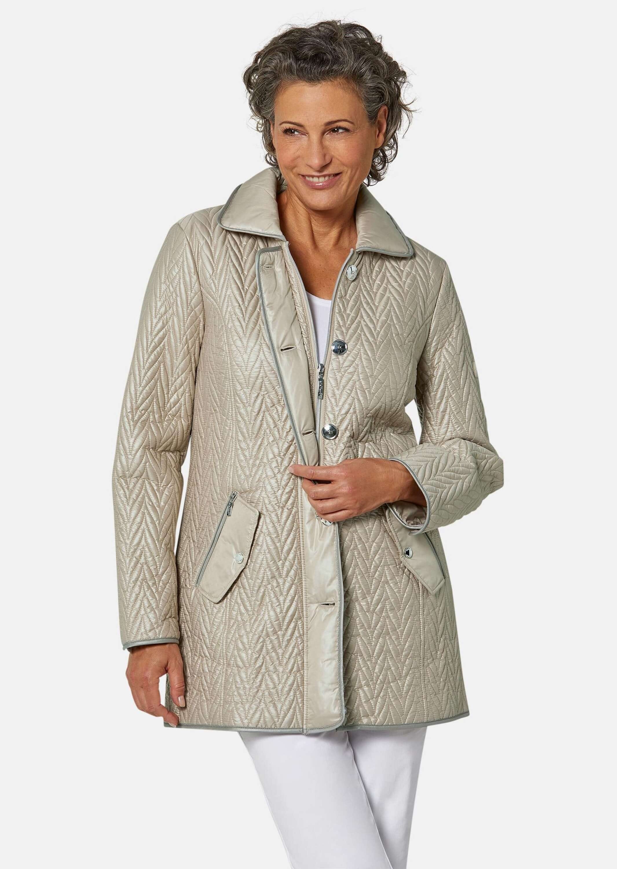 GOLDNER Steppjacke »Kurzgröße Longjacke mit außergewöhnlicher Steppung«