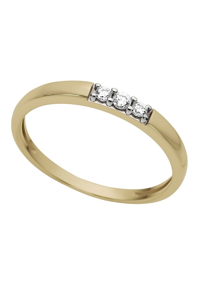 Firetti Goldring, mit Zirkonia (synth.)