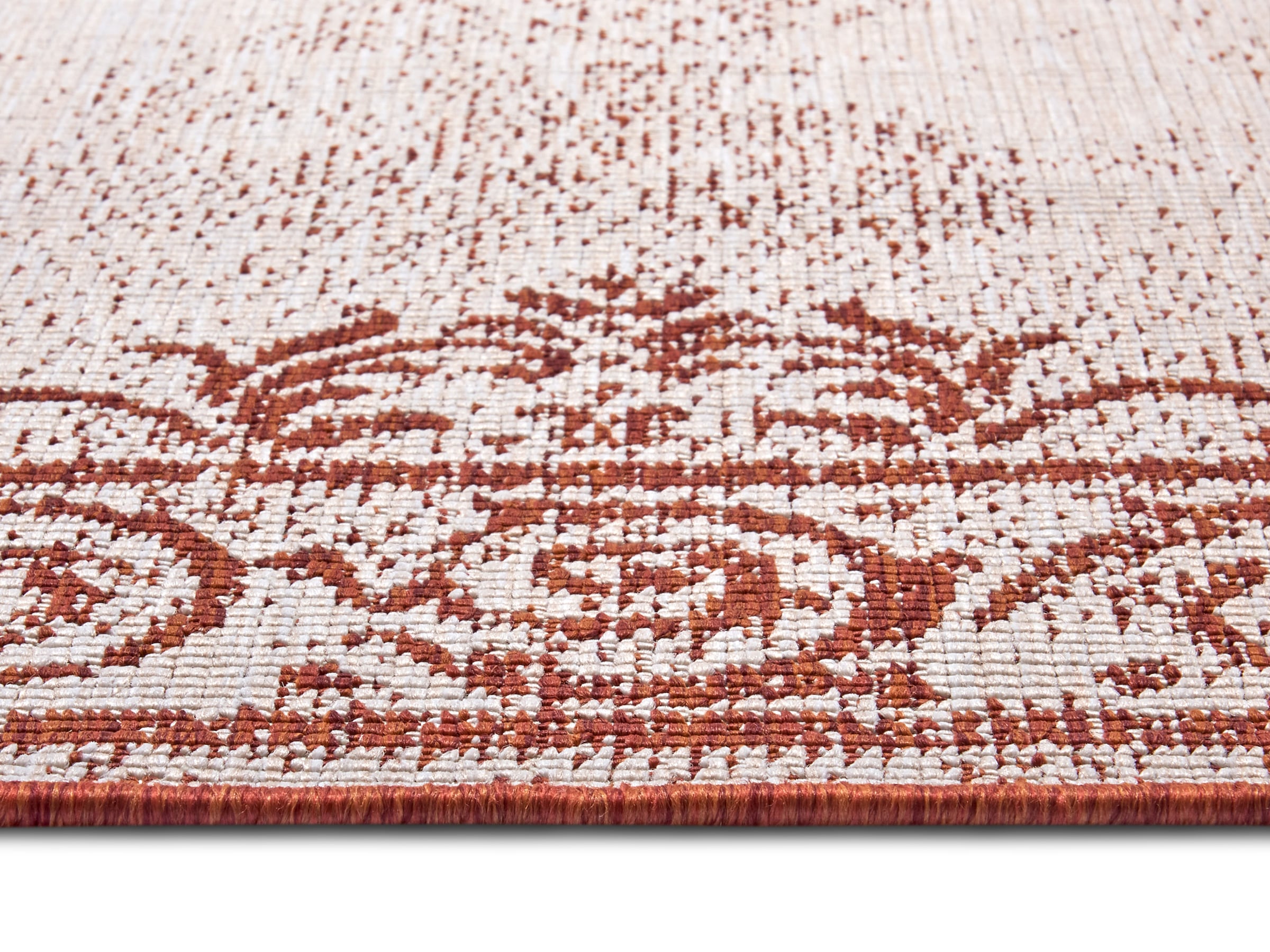 NORTHRUGS Teppich »CEBU Wendeteppich«, rechteckig, 5 mm Höhe, In-& Outdoor, Wetterfest, Balkon, Wohnzimmer, Wasserfest, Orientalisch