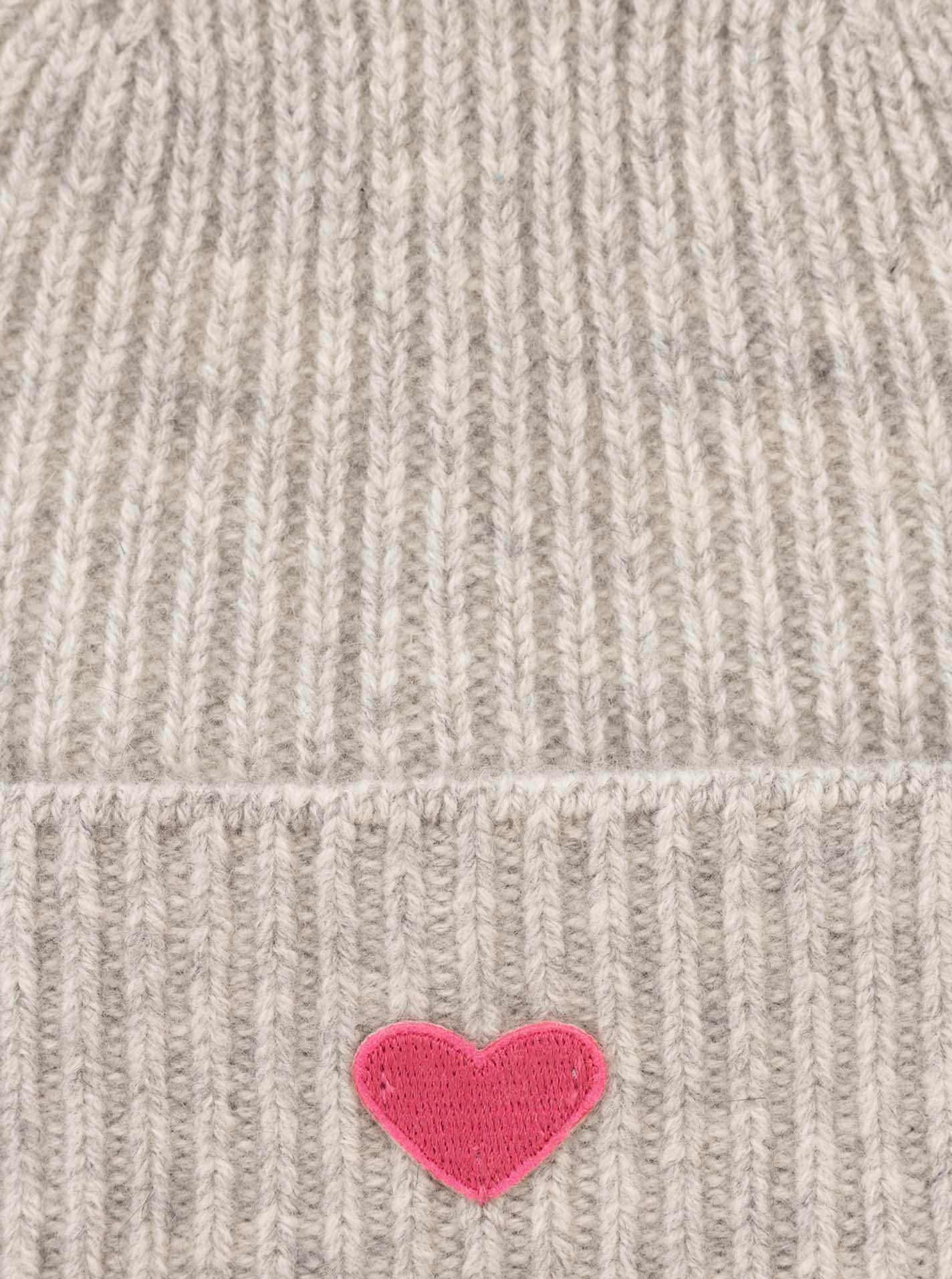 Zwillingsherz Beanie »"Heart-Patch"«, Kids-Kaschmir Mütze mit Herzpatch